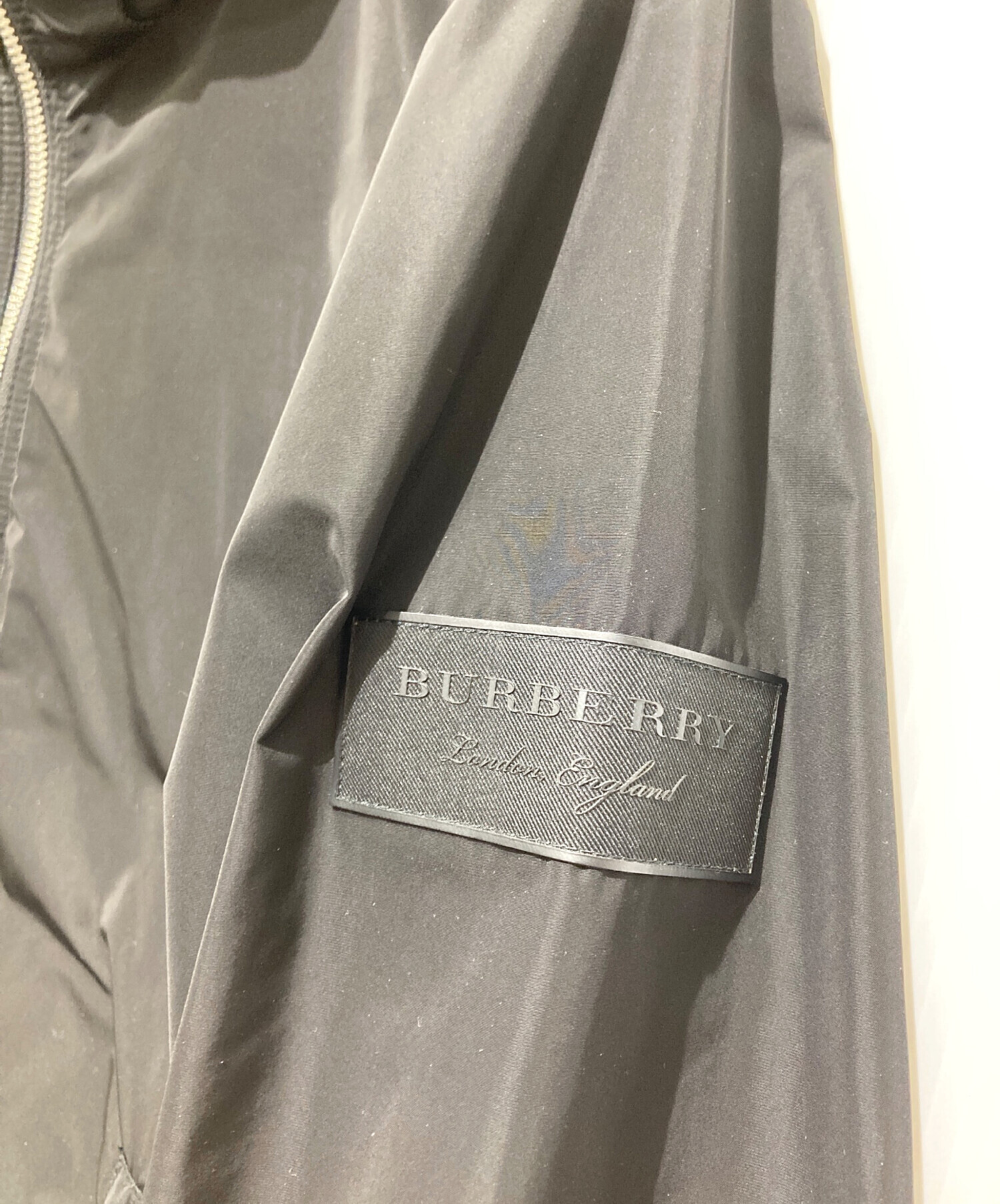 中古・古着通販】BURBERRY (バーバリー) ナイロンジャケット ブラック