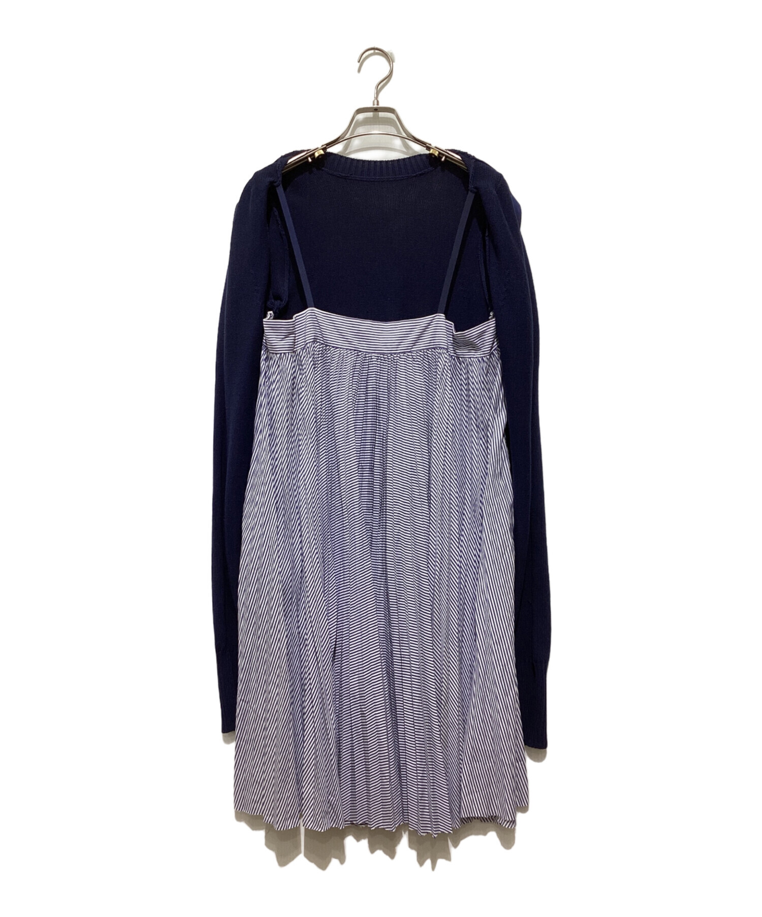 中古・古着通販】sacai (サカイ) プリーツレイヤードニットS/S