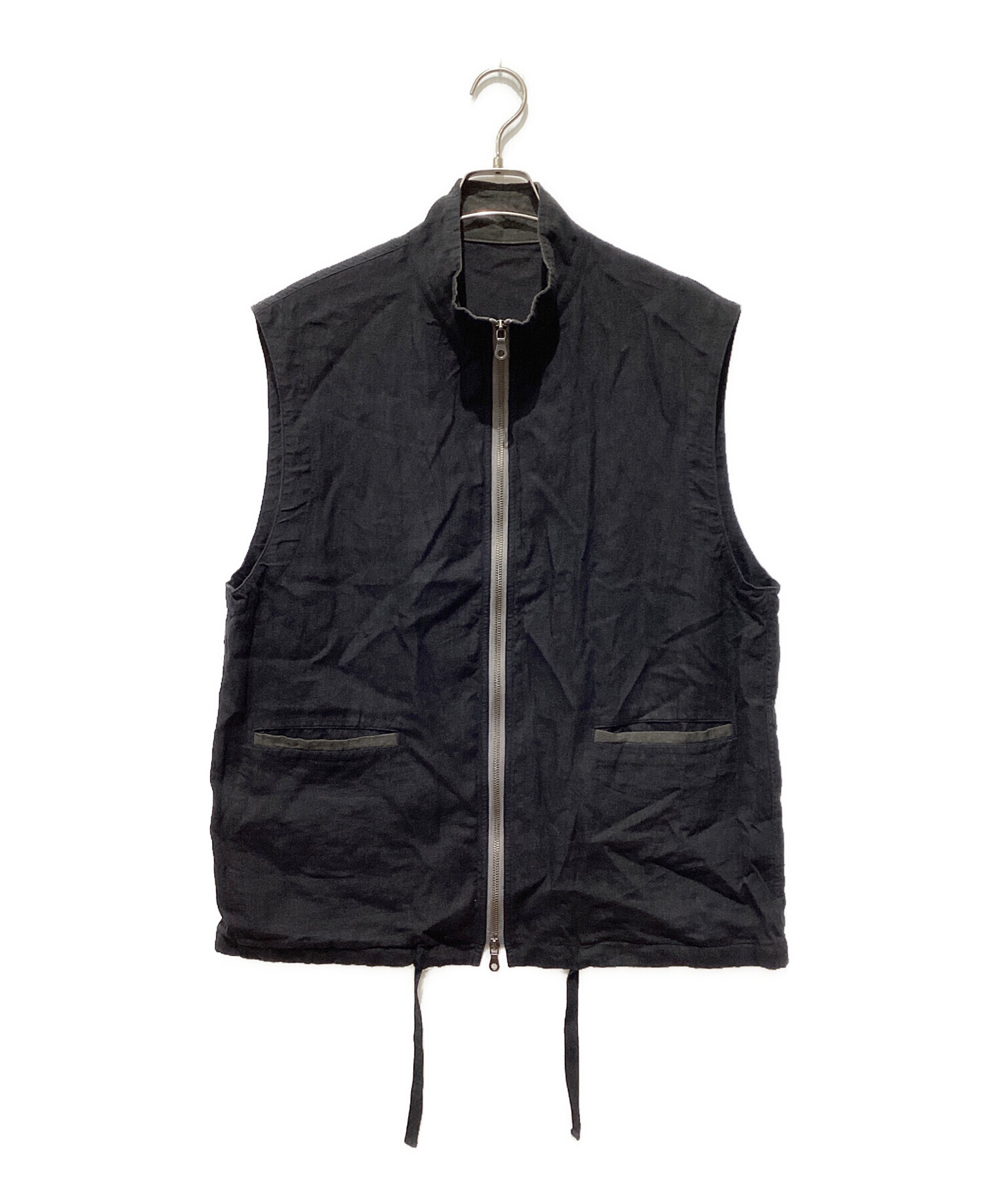 中古・古着通販】CONFECT (コンフェクト) リネン和紙 ジップベスト 