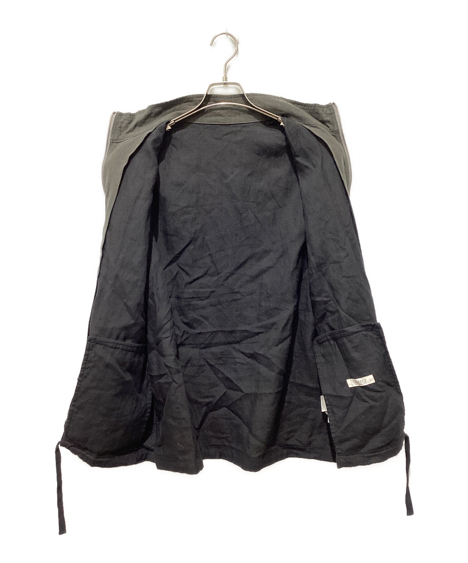 中古・古着通販】CONFECT (コンフェクト) リネン和紙 ジップベスト 