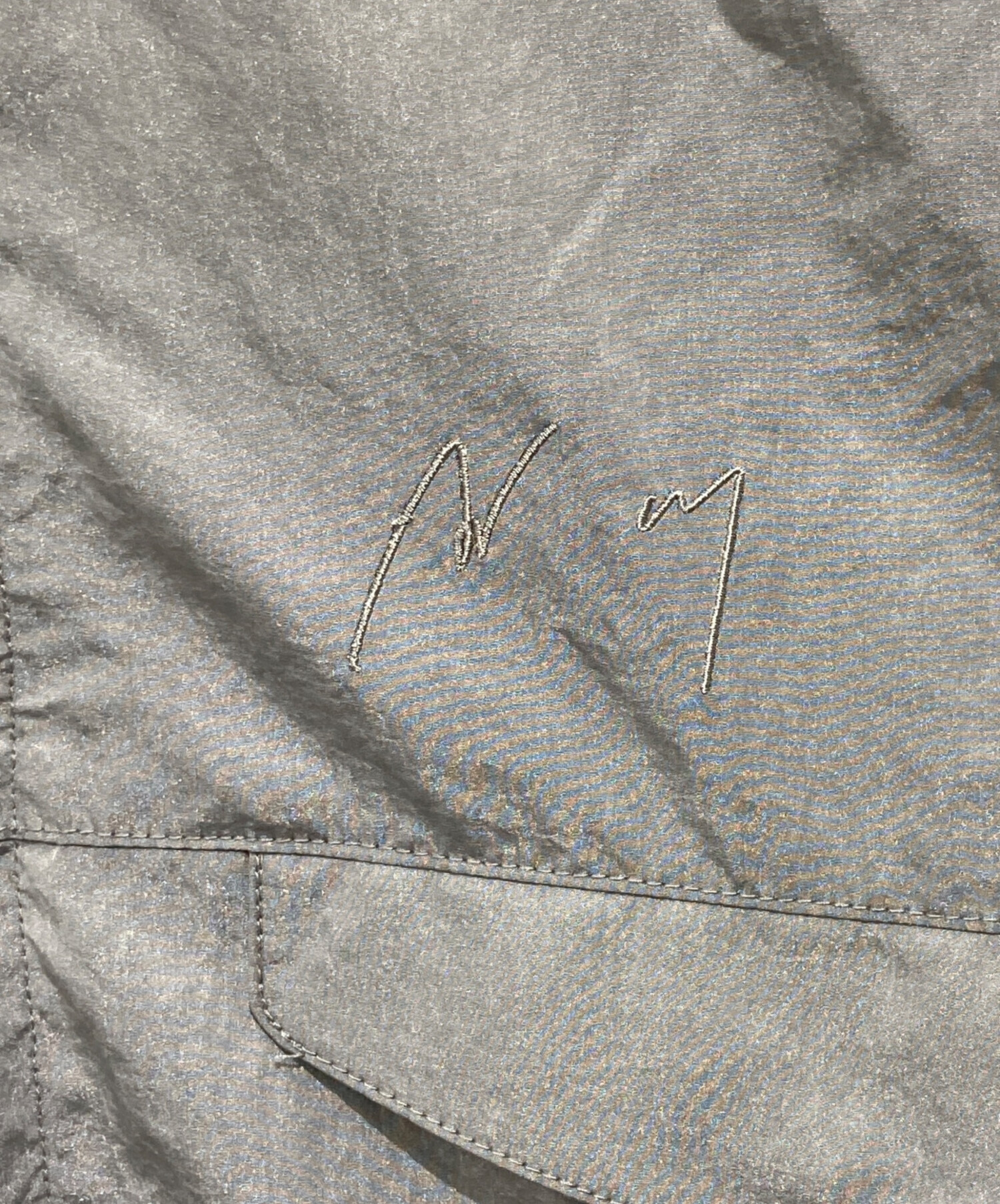 中古・古着通販】ANCELLM (アンセルム) NYLON KIMONO BLOUSON グレー