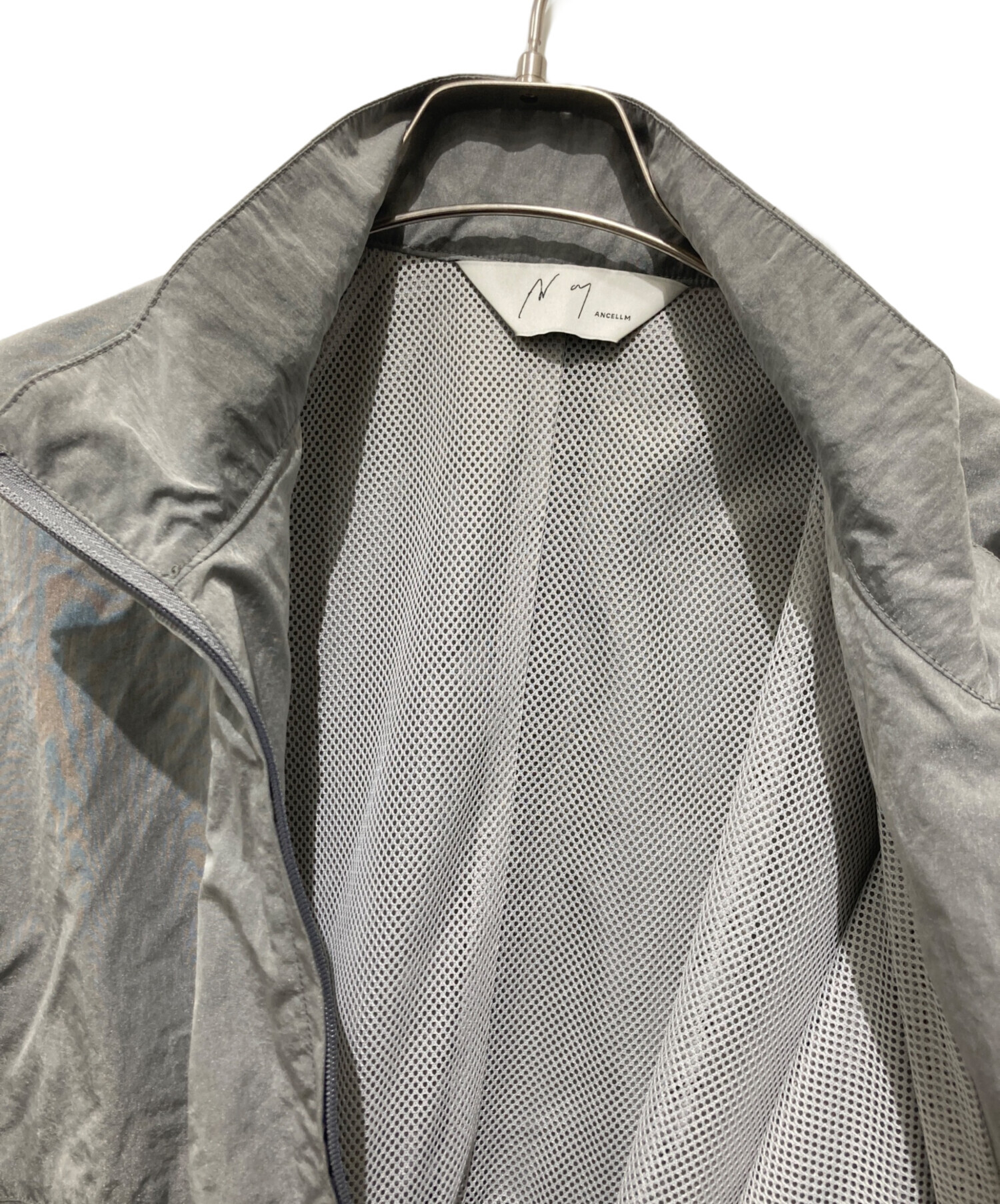 中古・古着通販】ANCELLM (アンセルム) NYLON KIMONO BLOUSON グレー