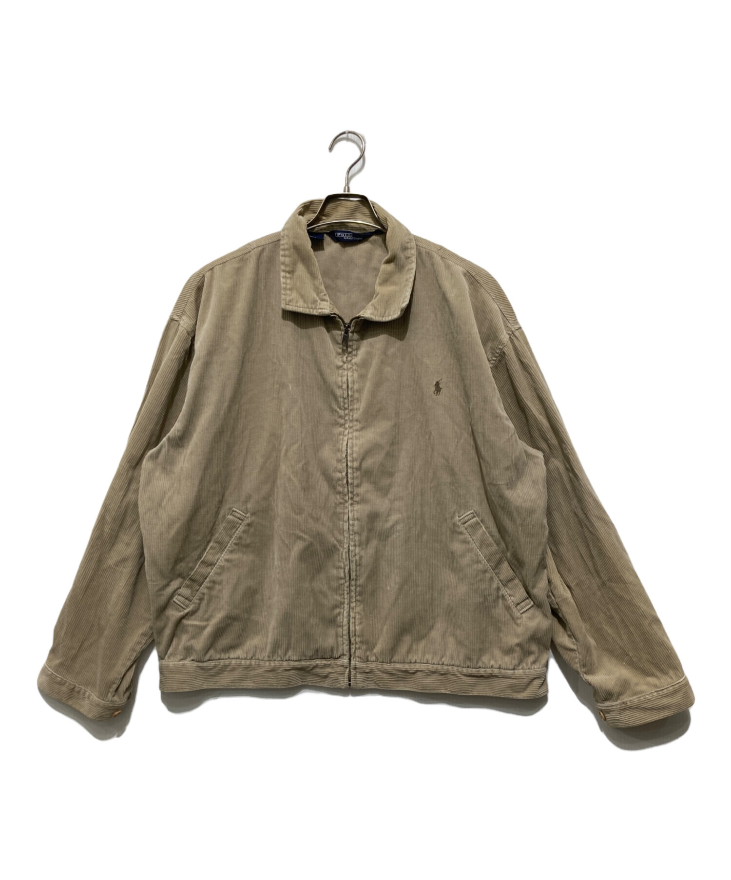 ポロ　ラルフローレン　スイングトップ　コーデュロイ　ベージュ　XL 中古・古着通販】POLO RALPH LAUREN (ポロ・ラルフローレン