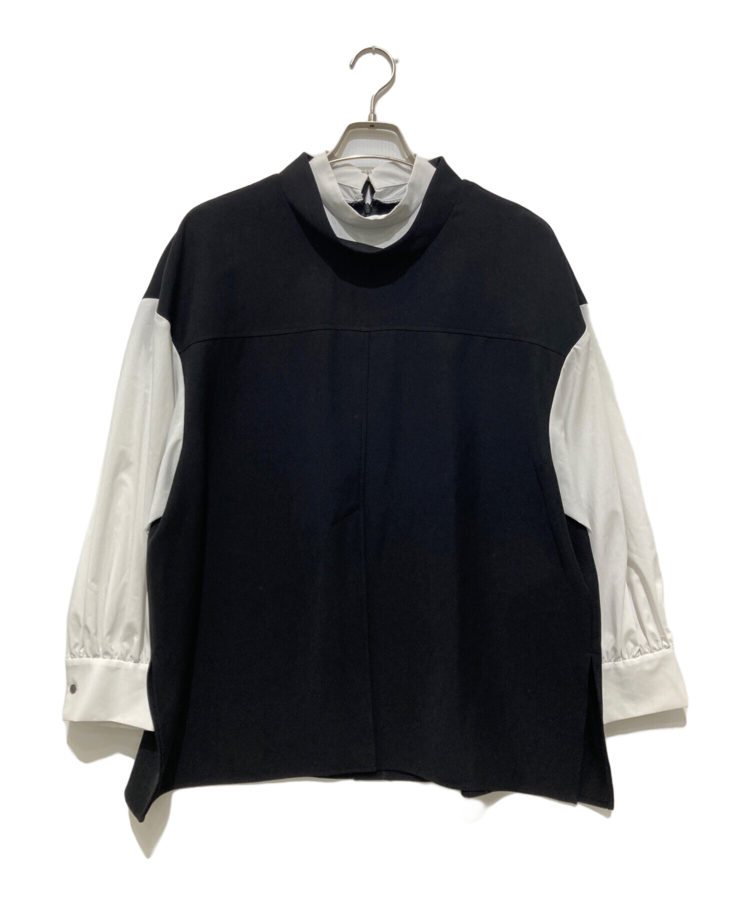 ENFOLD 未使用品 中古・古着通販】ENFOLD (エンフォルド) OFF NECK LAYERED PULLOVER