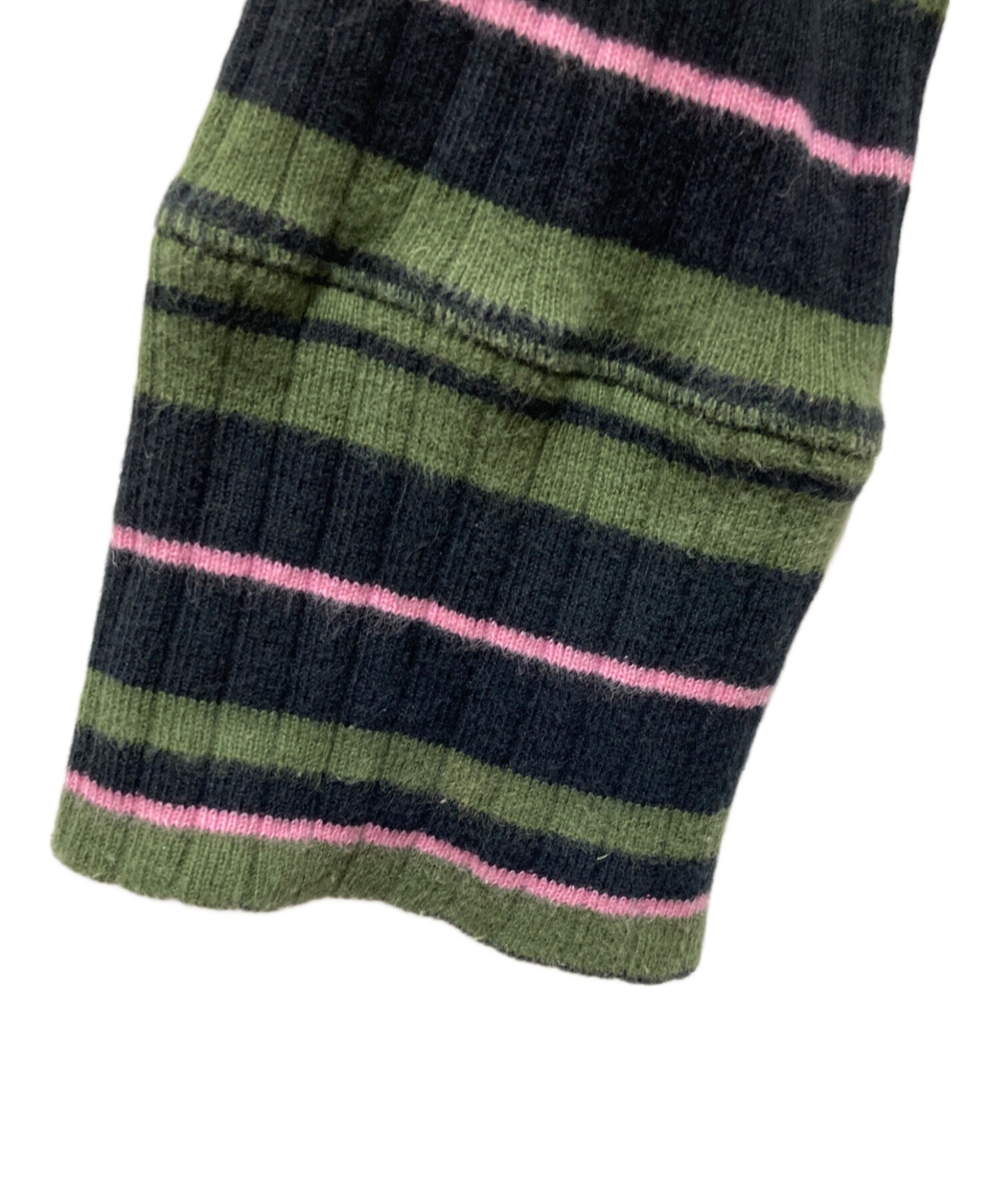 中古・古着通販】MARNI (マルニ) タートルネックボーダーニット