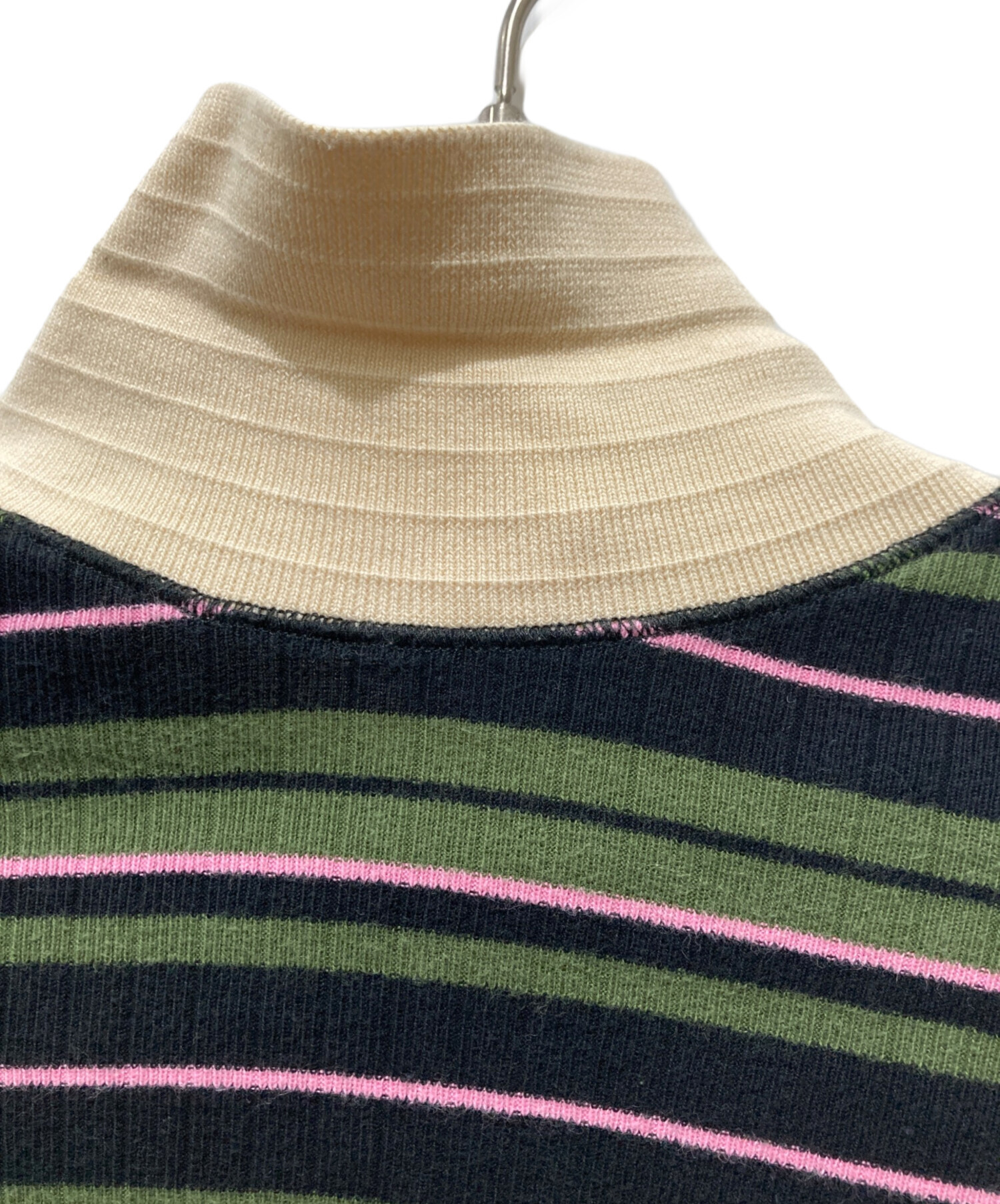 中古・古着通販】MARNI (マルニ) タートルネックボーダーニット