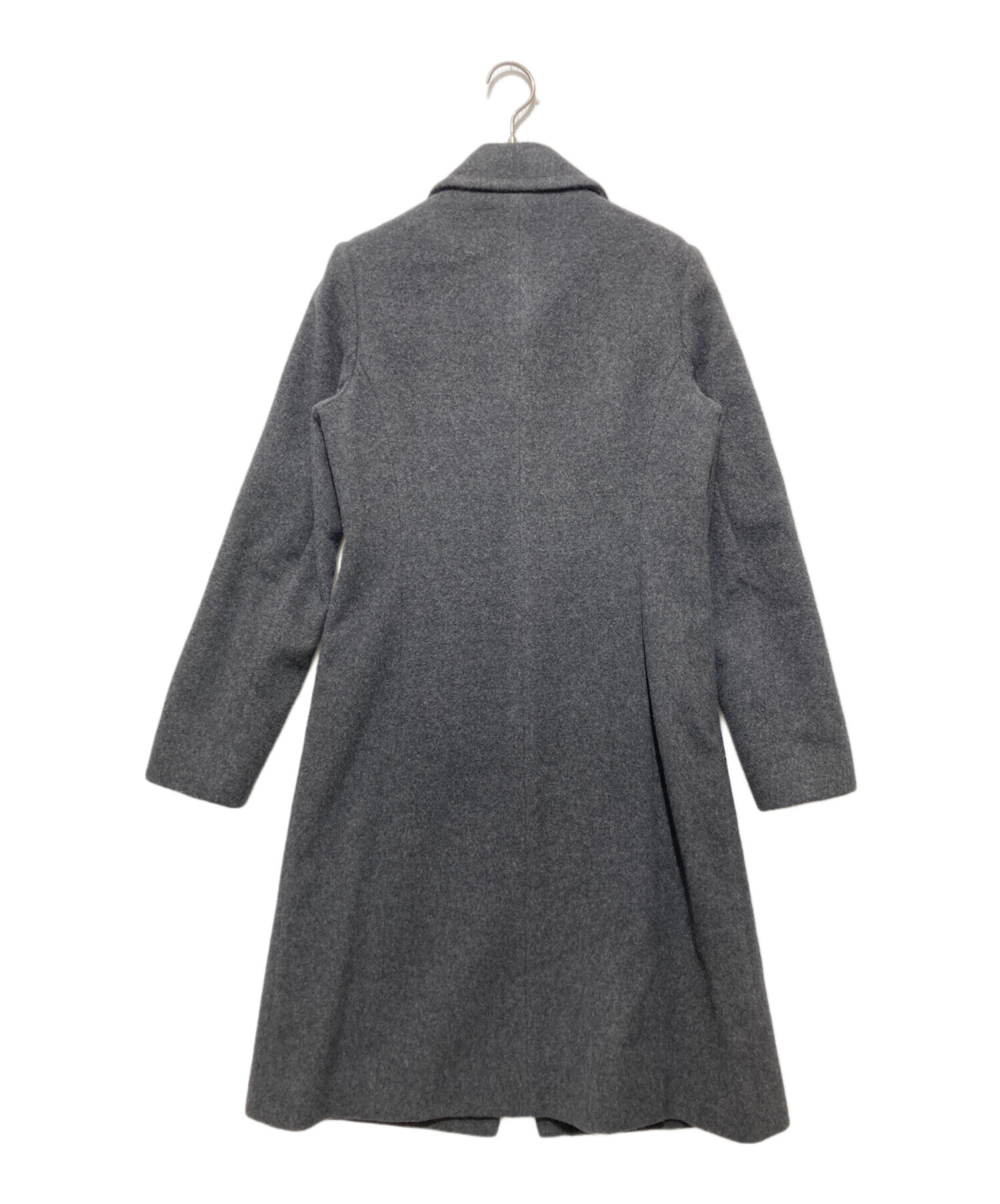 BURBERRY BLUE LABEL グレー ロングコート 中古・古着通販】BURBERRY BLUE LABEL (バーバリーロンドンブルー