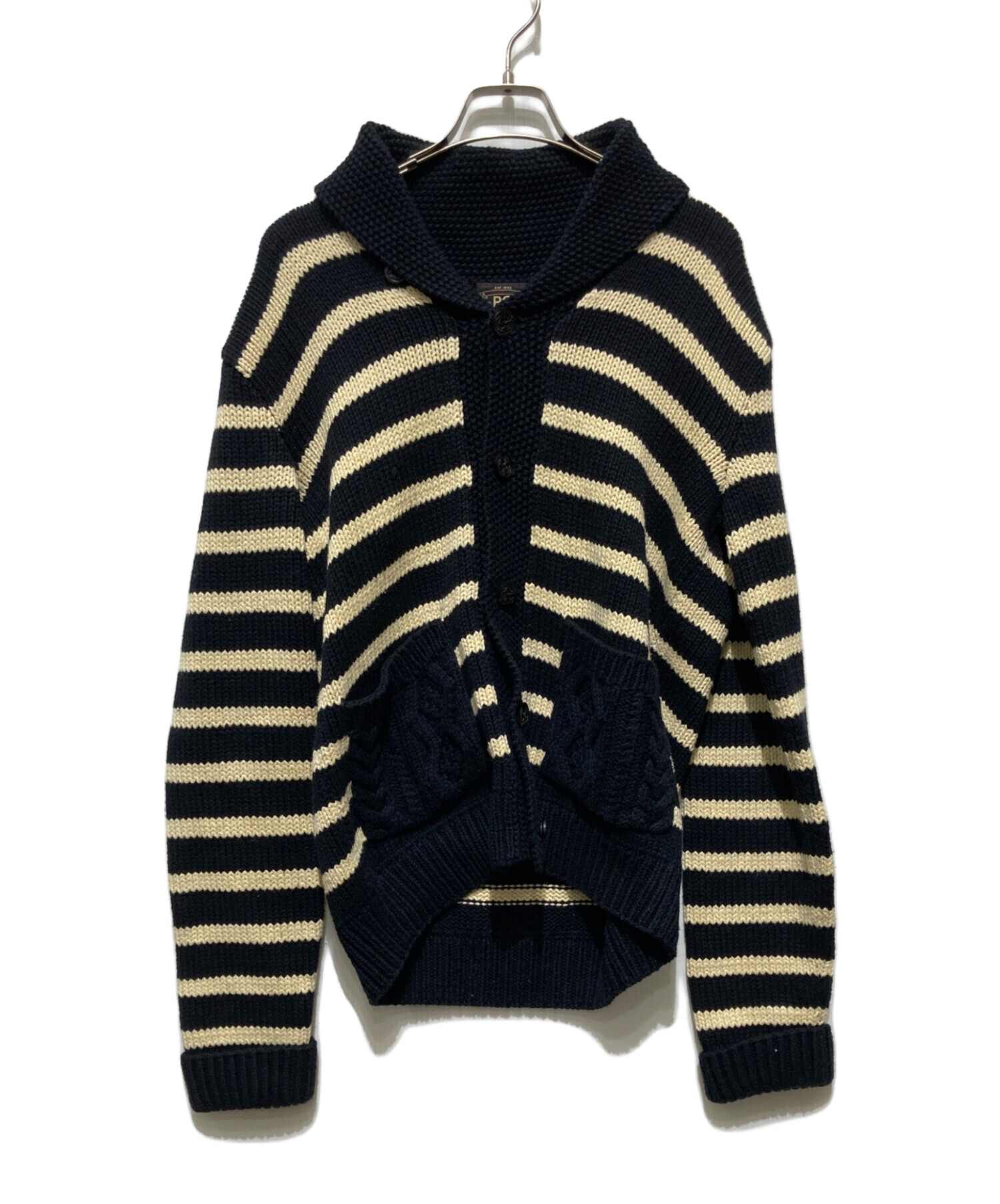 RRLコットンカーディガン RRL コットン ショールカラー ニット