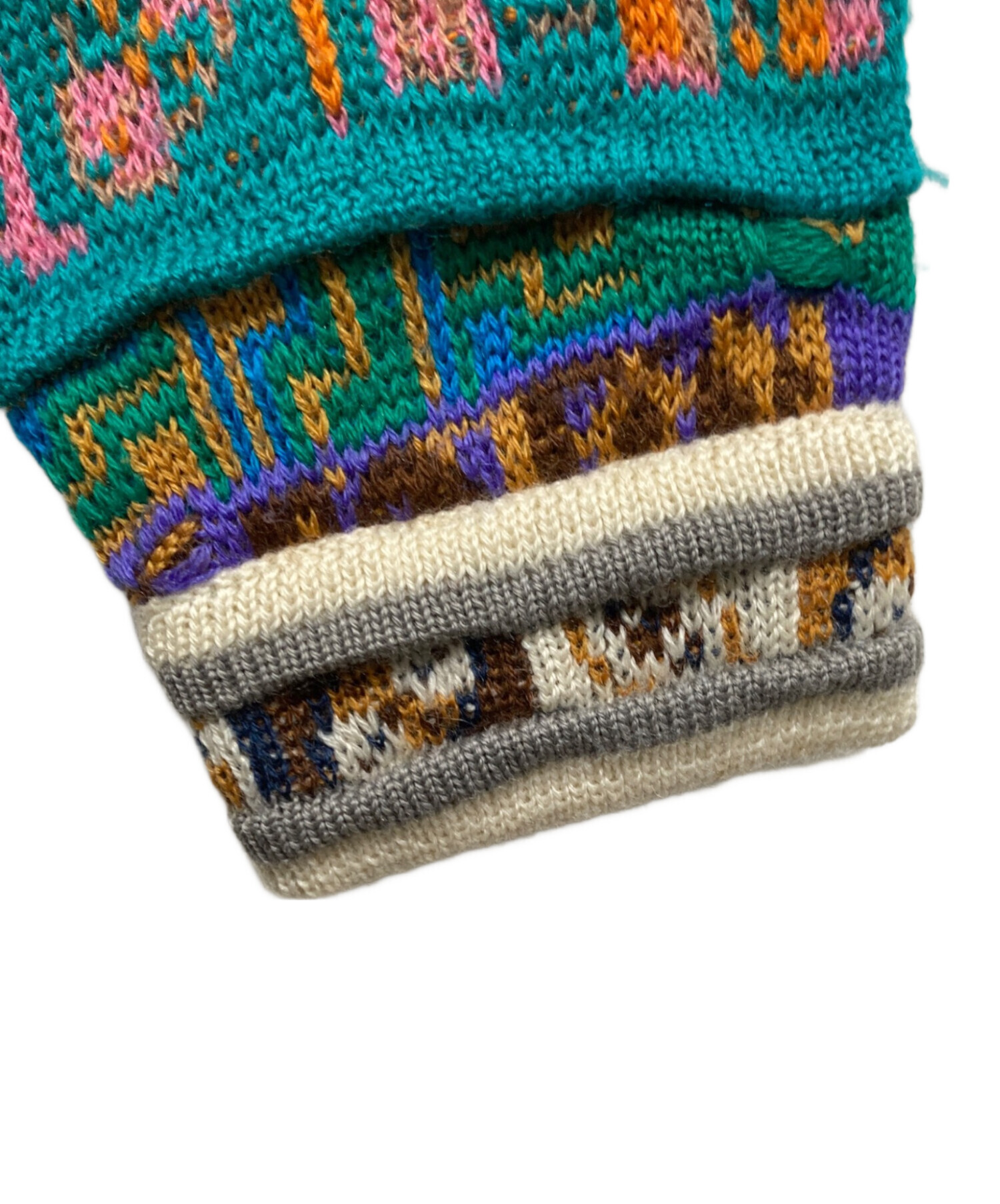 中古・古着通販】Coogi (クージー) 3Dニット マルチカラー サイズ:S