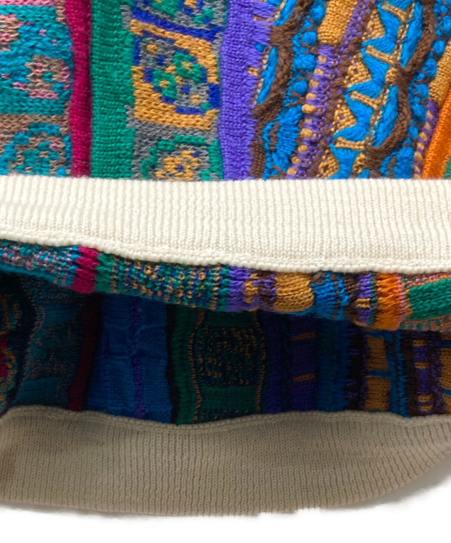 中古・古着通販】Coogi (クージー) 3Dニット マルチカラー サイズ:S