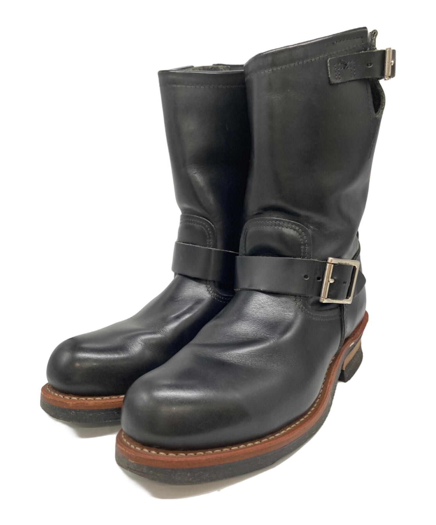 RED WING エンジニアブーツ　ブラック美品ソール交換済み 25.5cm相当 中古・古着通販】RED WING (レッドウィング) エンジニアブーツ