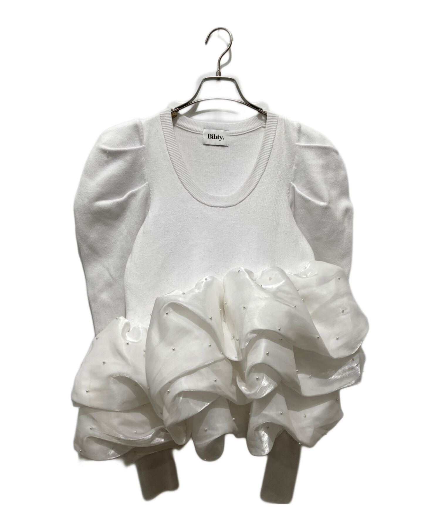 bibiy AMELIE PEPURAMU KNIT グレー 新品タグ付き 正規 中古・古着通販