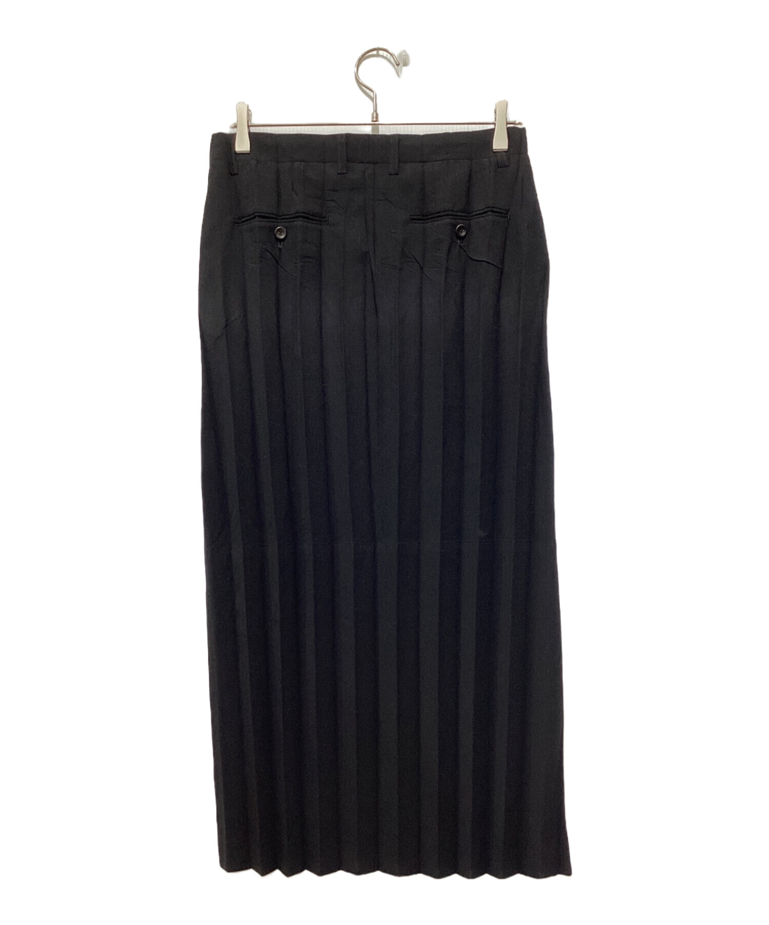 ISSEY MIYAKE プリーツ　ブラック　ロングスカート　Sサイズ 中古・古着通販】ISSEY MIYAKE (イッセイミヤケ) プリーツスカート