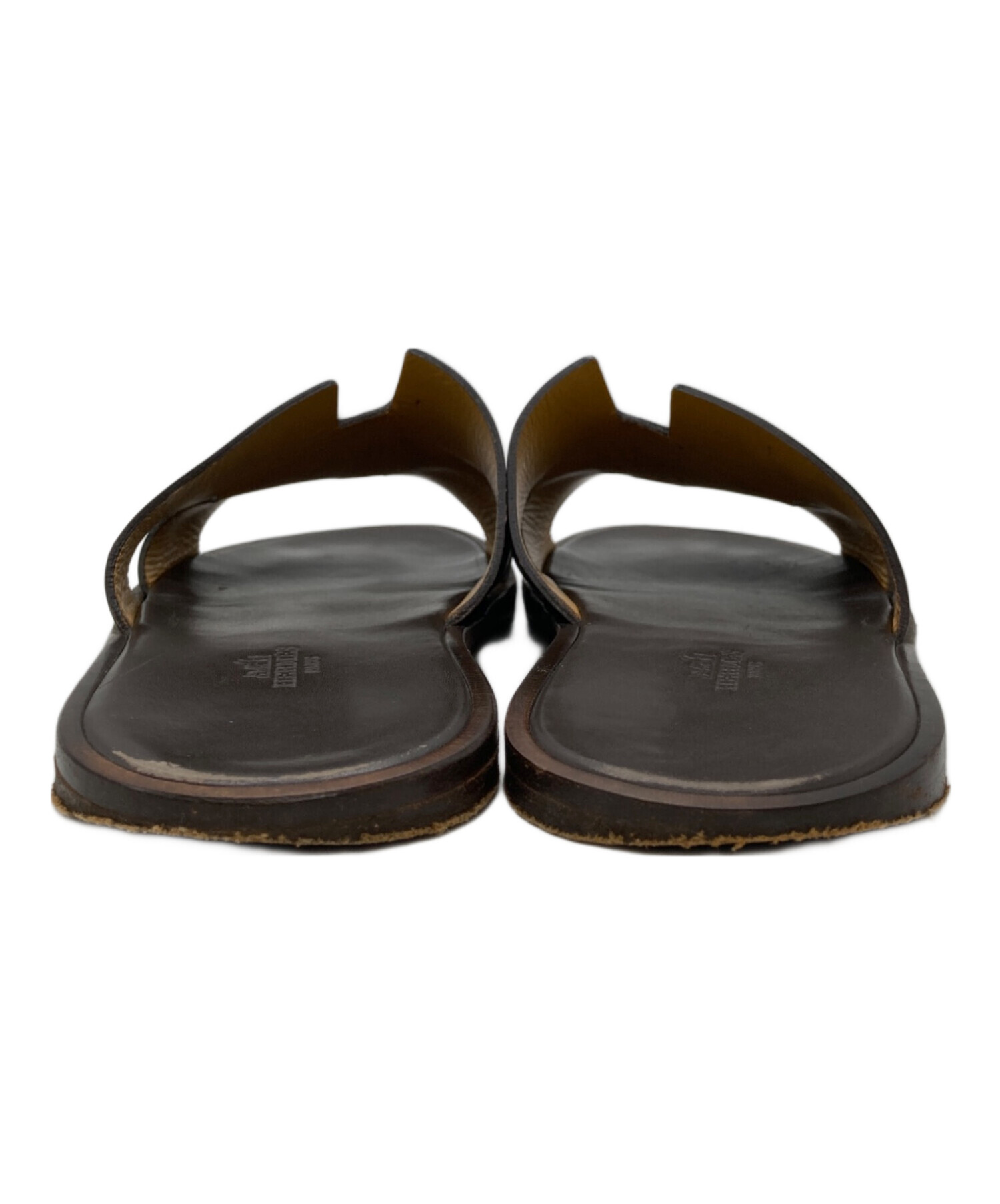 中古・古着通販】HERMES (エルメス) イズミール Hロゴ レザーサンダル