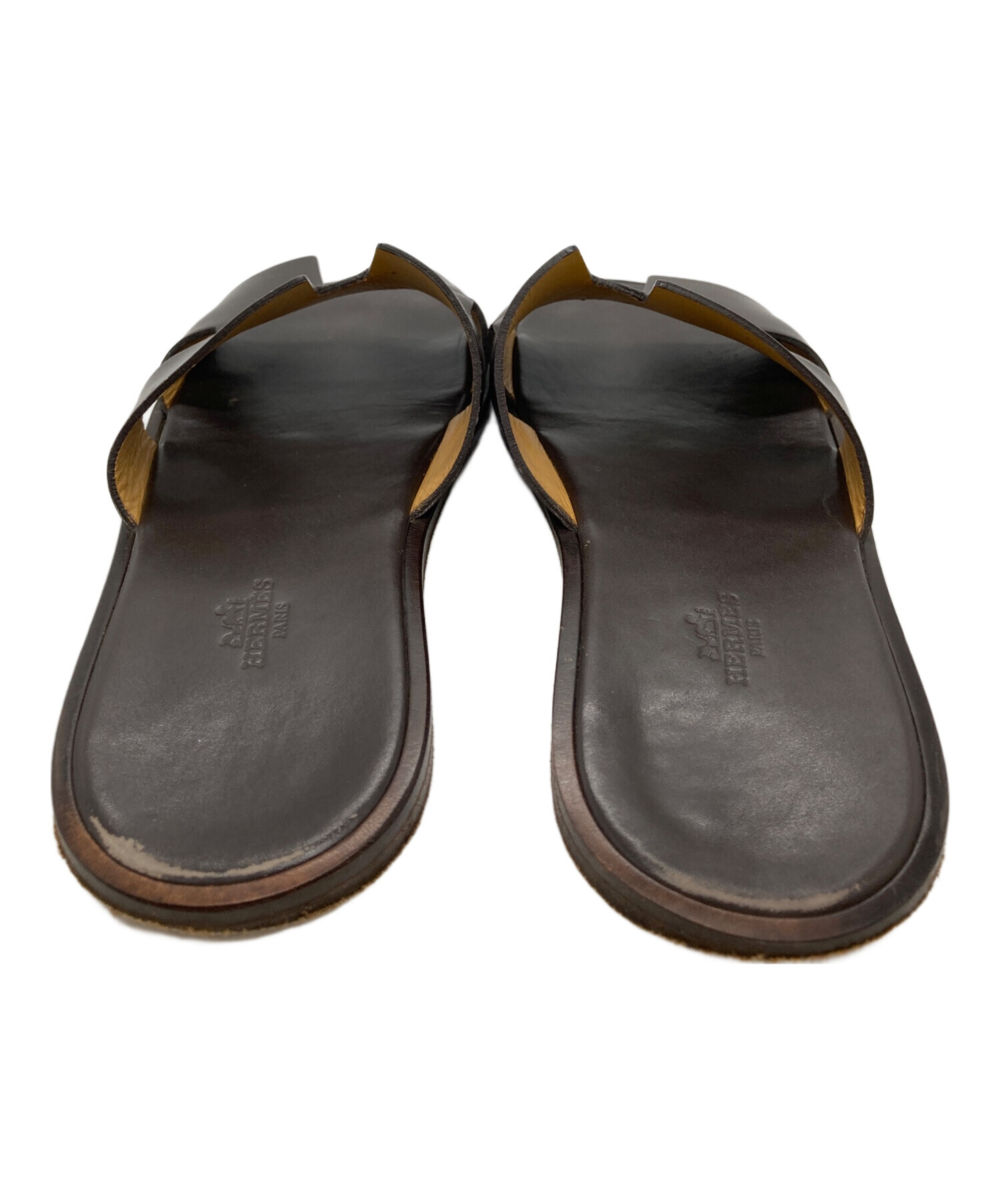 中古・古着通販】HERMES (エルメス) イズミール Hロゴ レザーサンダル