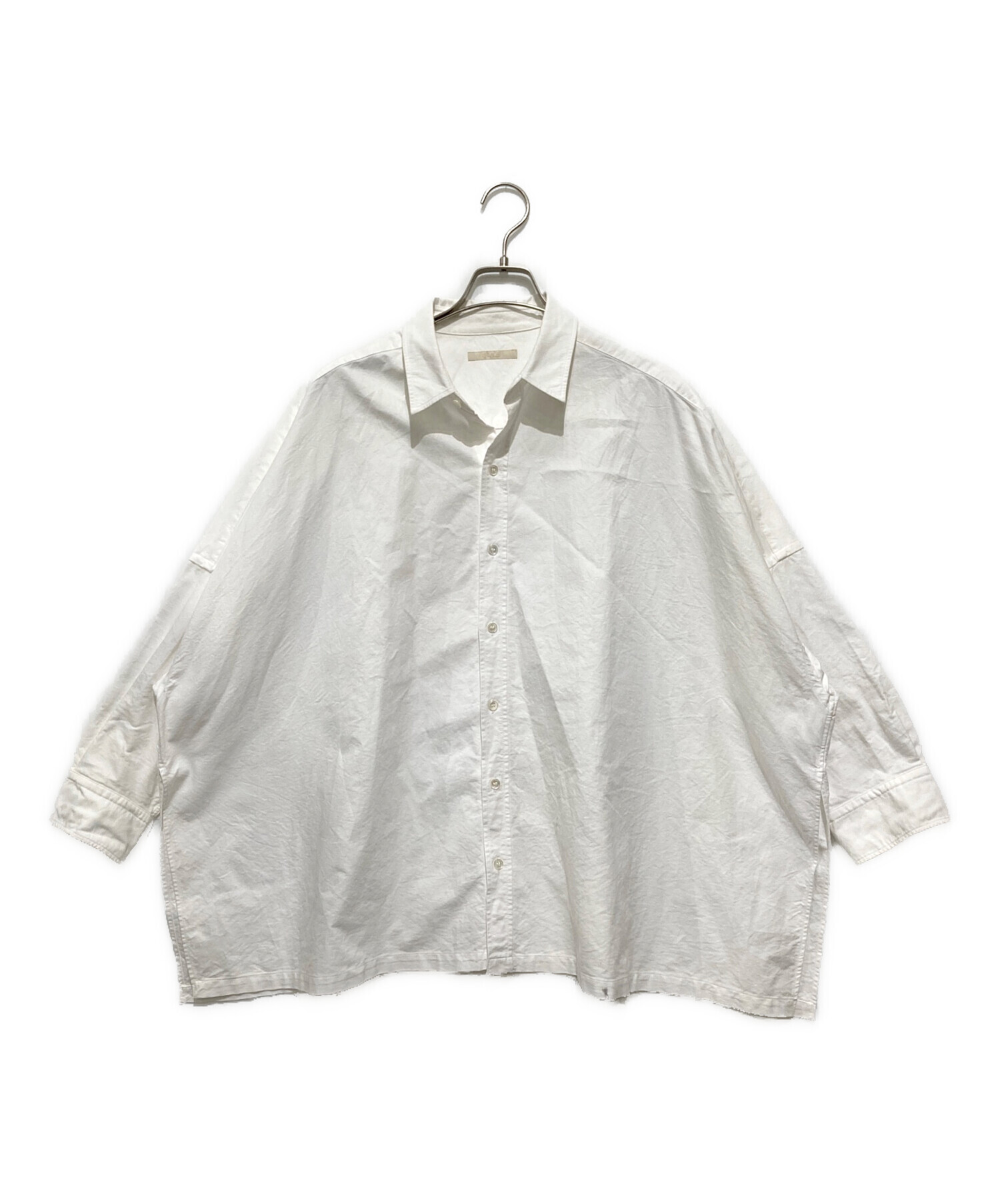 中古・古着通販】Plage (プラージュ) OX Ponchoシャツ ホワイト サイズ 