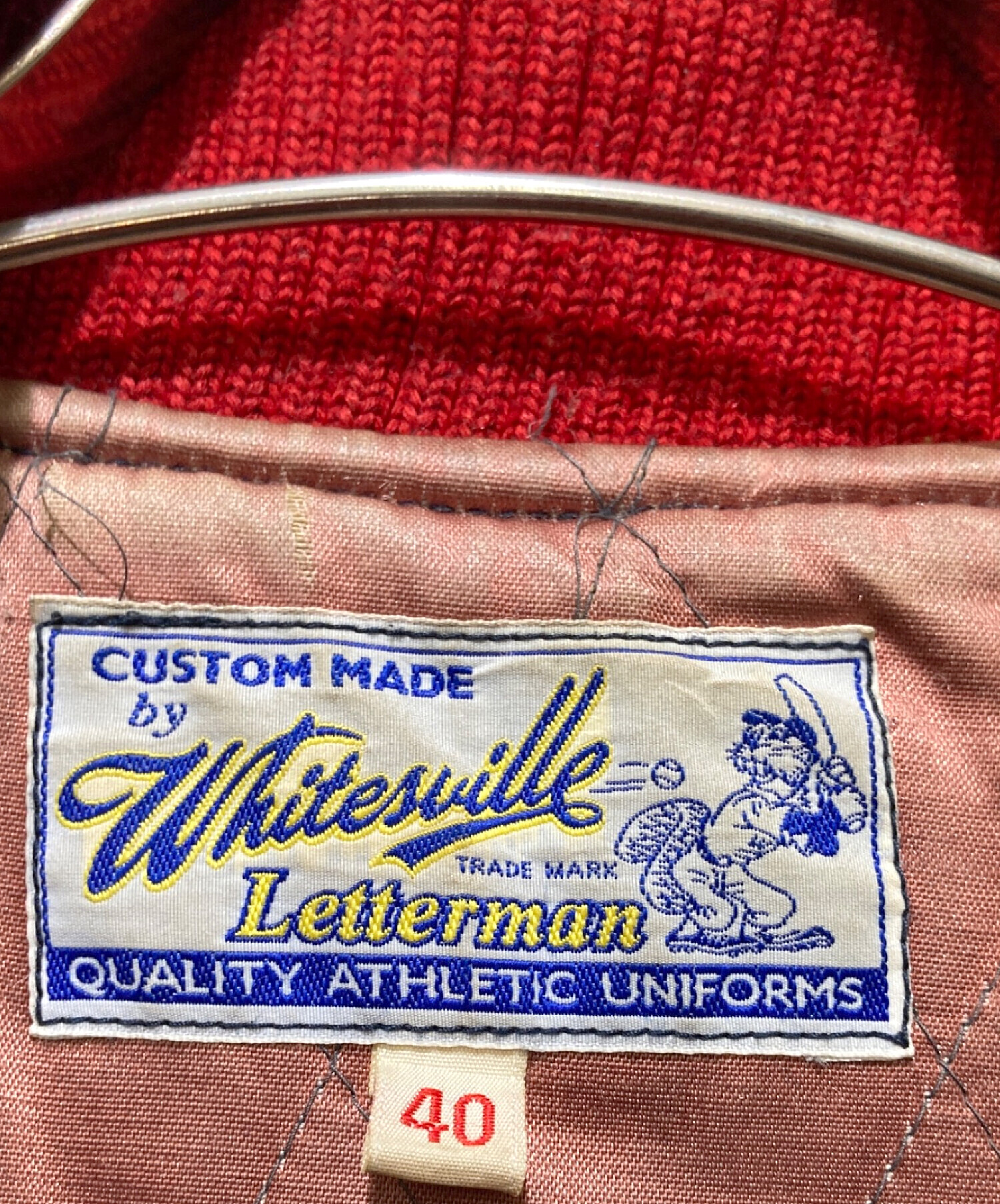 中古・古着通販】whitesville (ホワイツビル) レザー切替スタジャン 