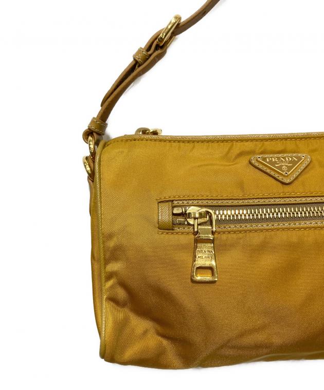 中古・古着通販】PRADA (プラダ) ロゴプレート ナイロンハンドバッグ