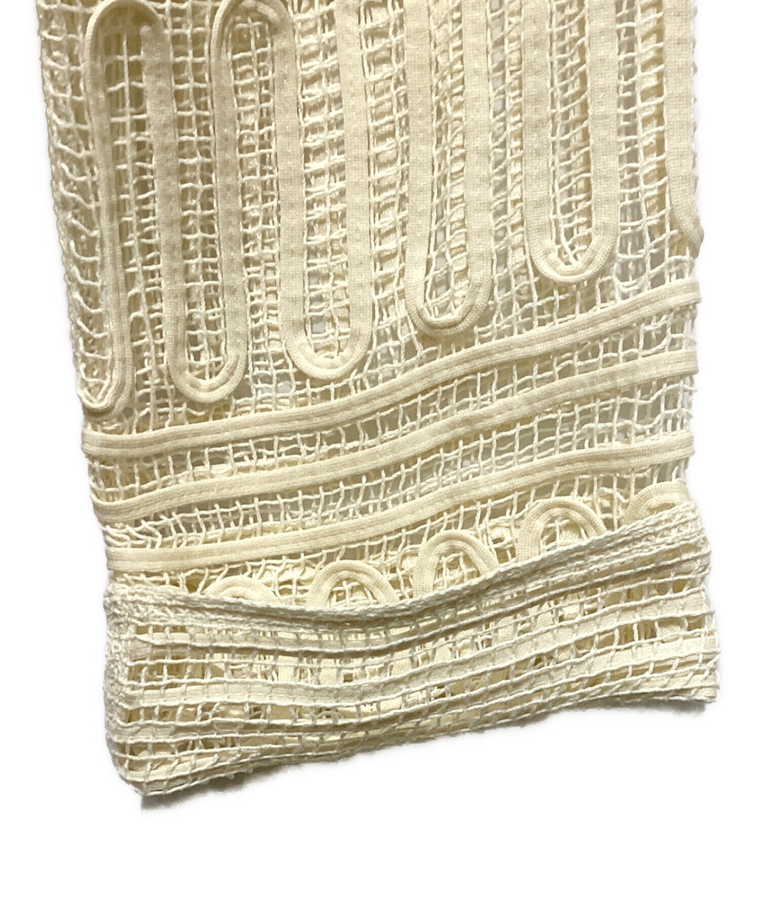 中古・古着通販】AMERI (アメリ) BATTEN LACE LIKE KNIT JACKET