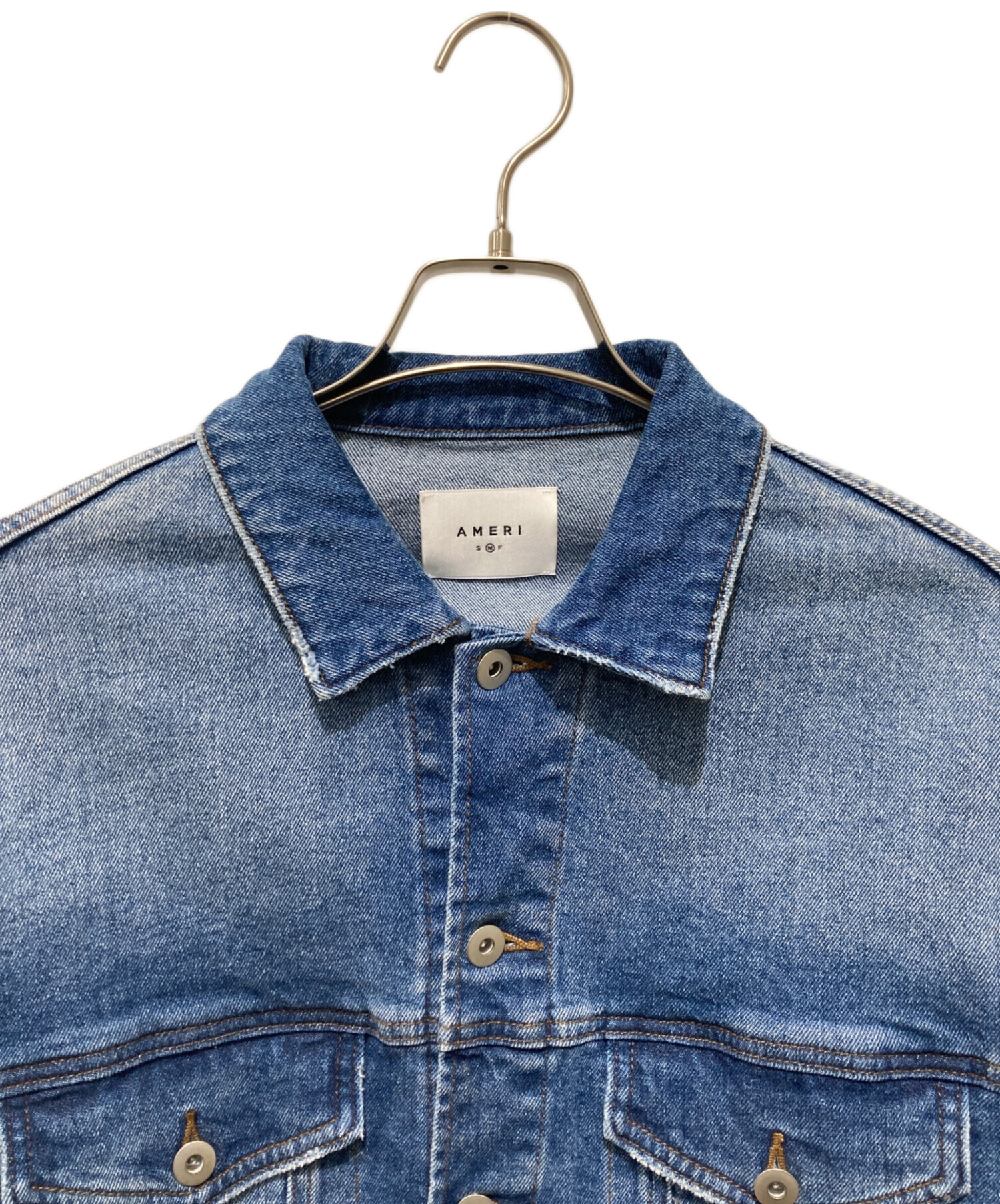 中古・古着通販】AMERI (アメリ) CROPPED DENIM JACKET インディゴ 