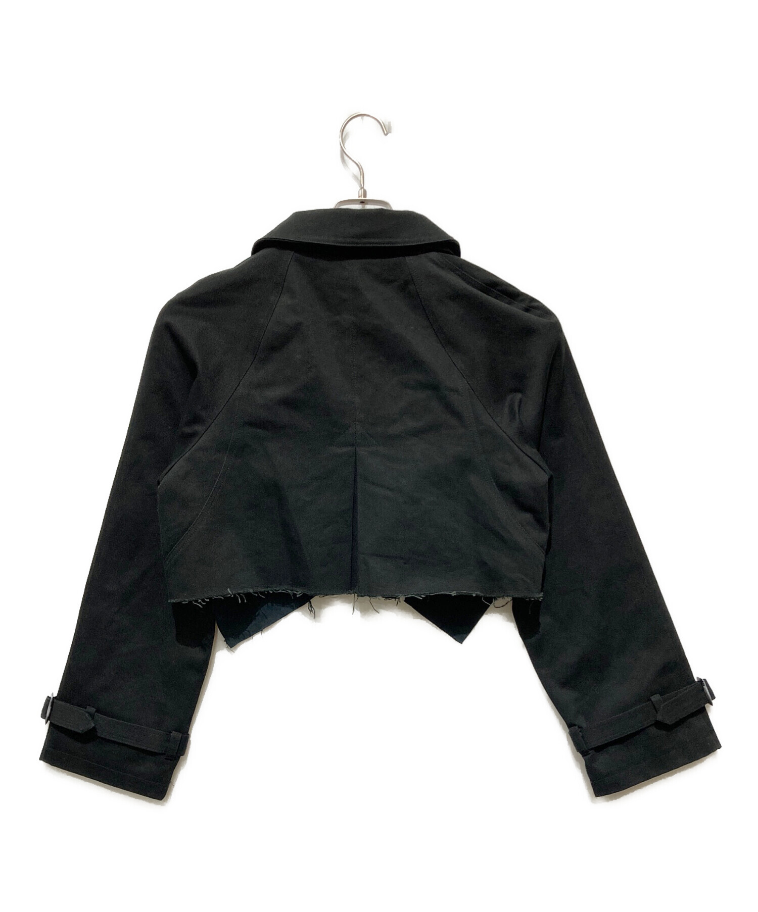 leinwande Nylon Cropped Jacket / Black leinwande Nylon Cropped 