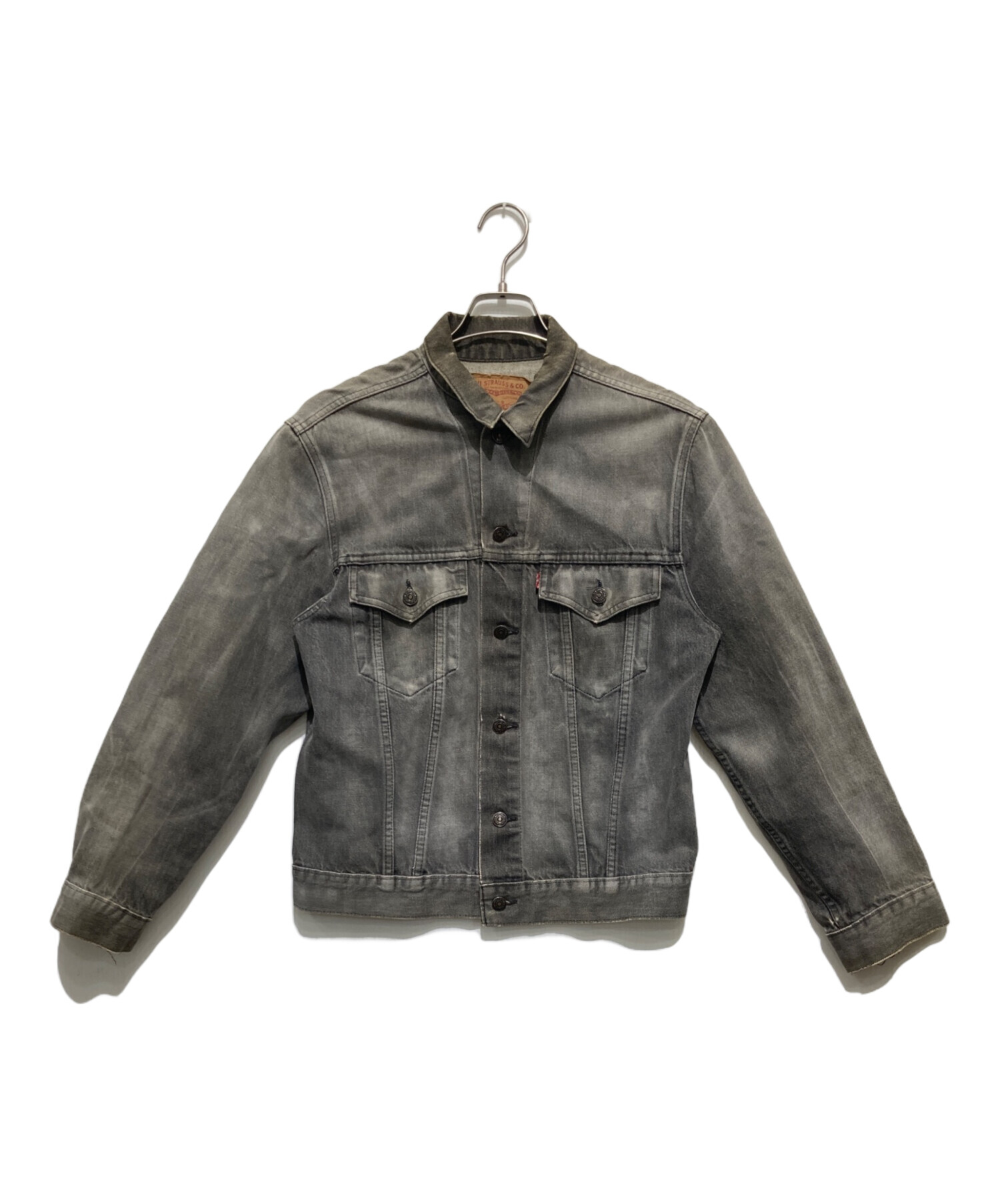 中古・古着通販】LEVI'S (リーバイス) 先染めブラックデニムジャケット