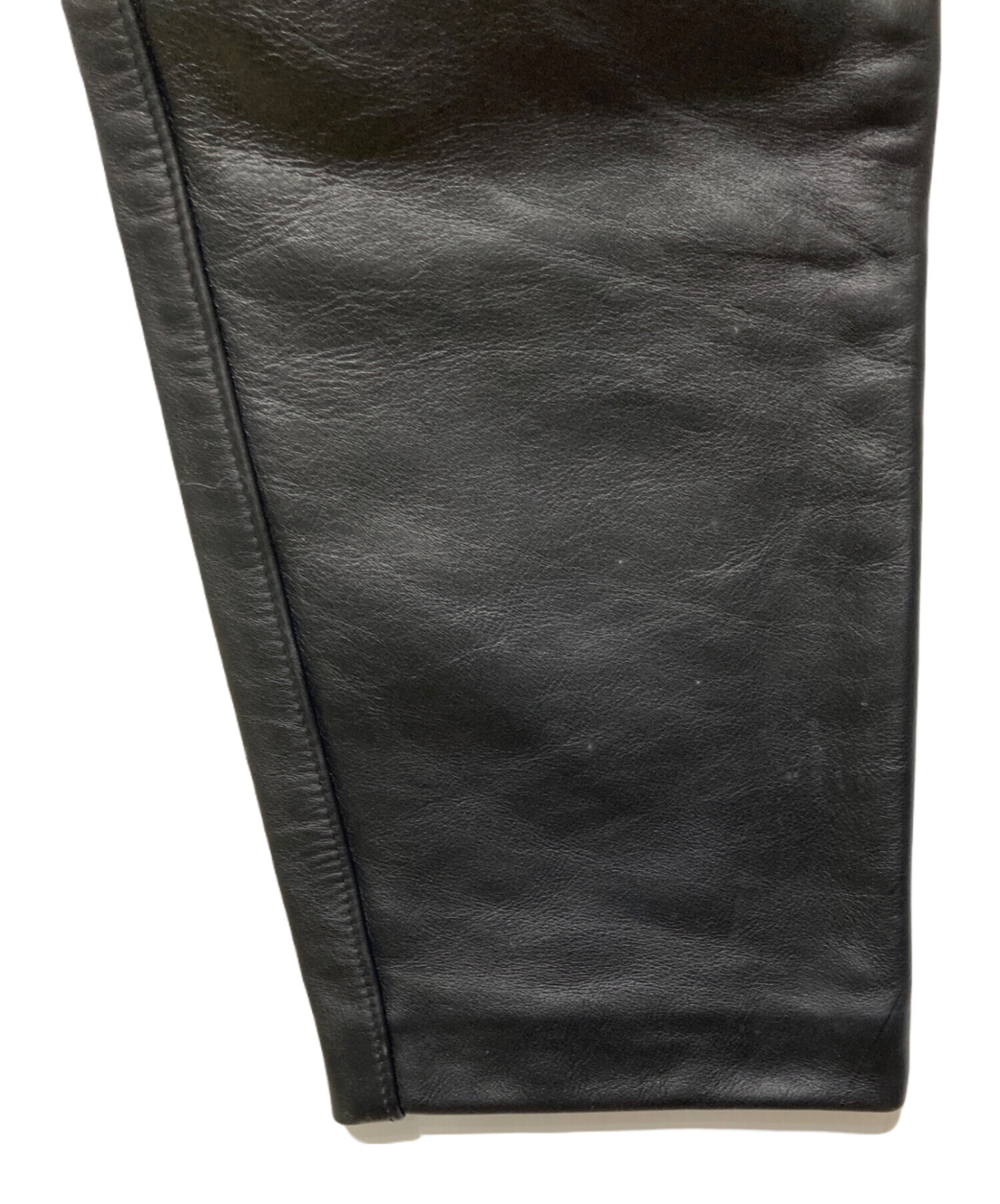 中古・古着通販】Schott (ショット) レザーパンツ ブラック サイズ:30