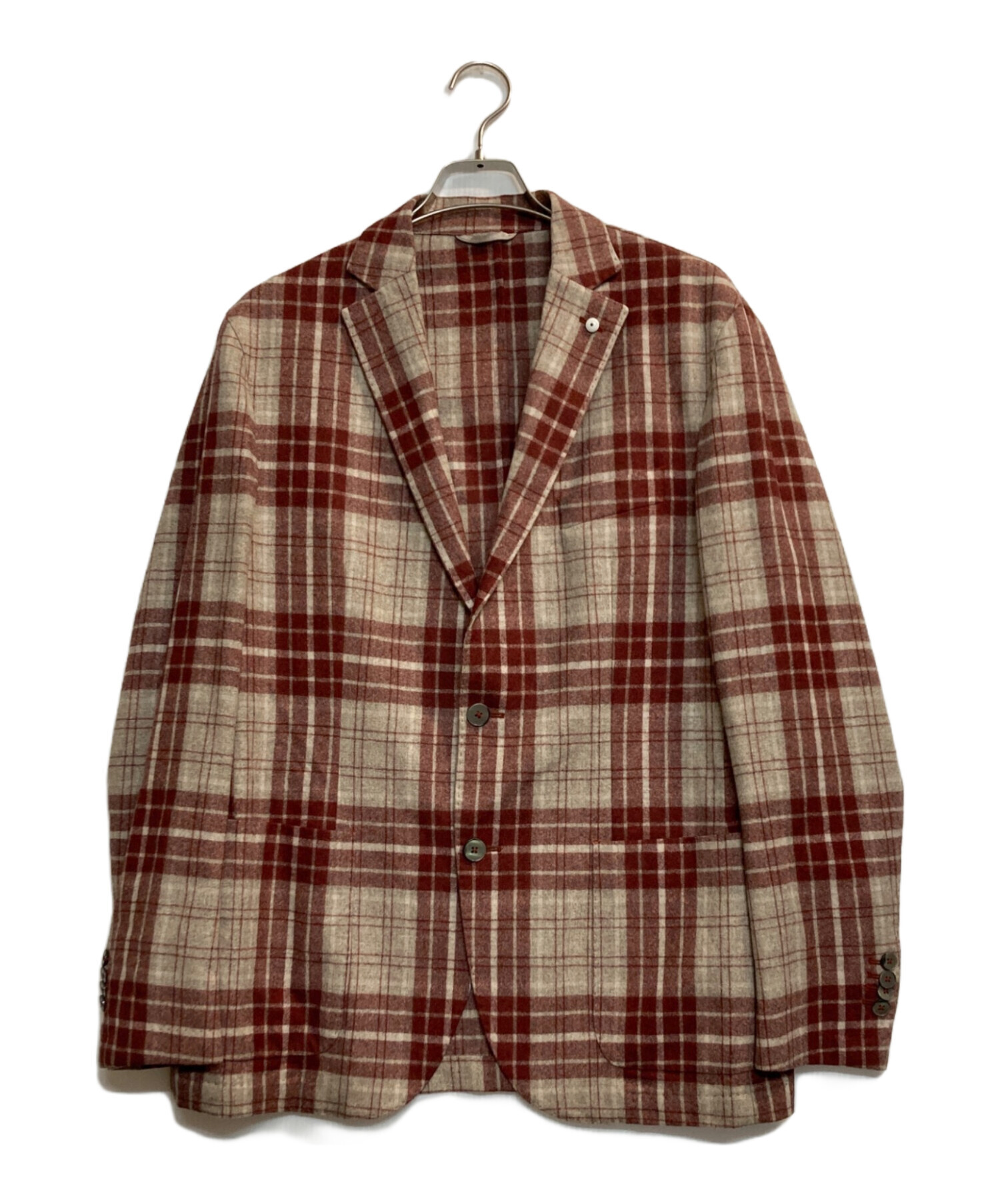 【SIZE 54】エルビーエム1911 テーラードジャケット ウール チェック 中古・古着通販】L.B.M.1911 (エルビーエム1911) ウールチェック