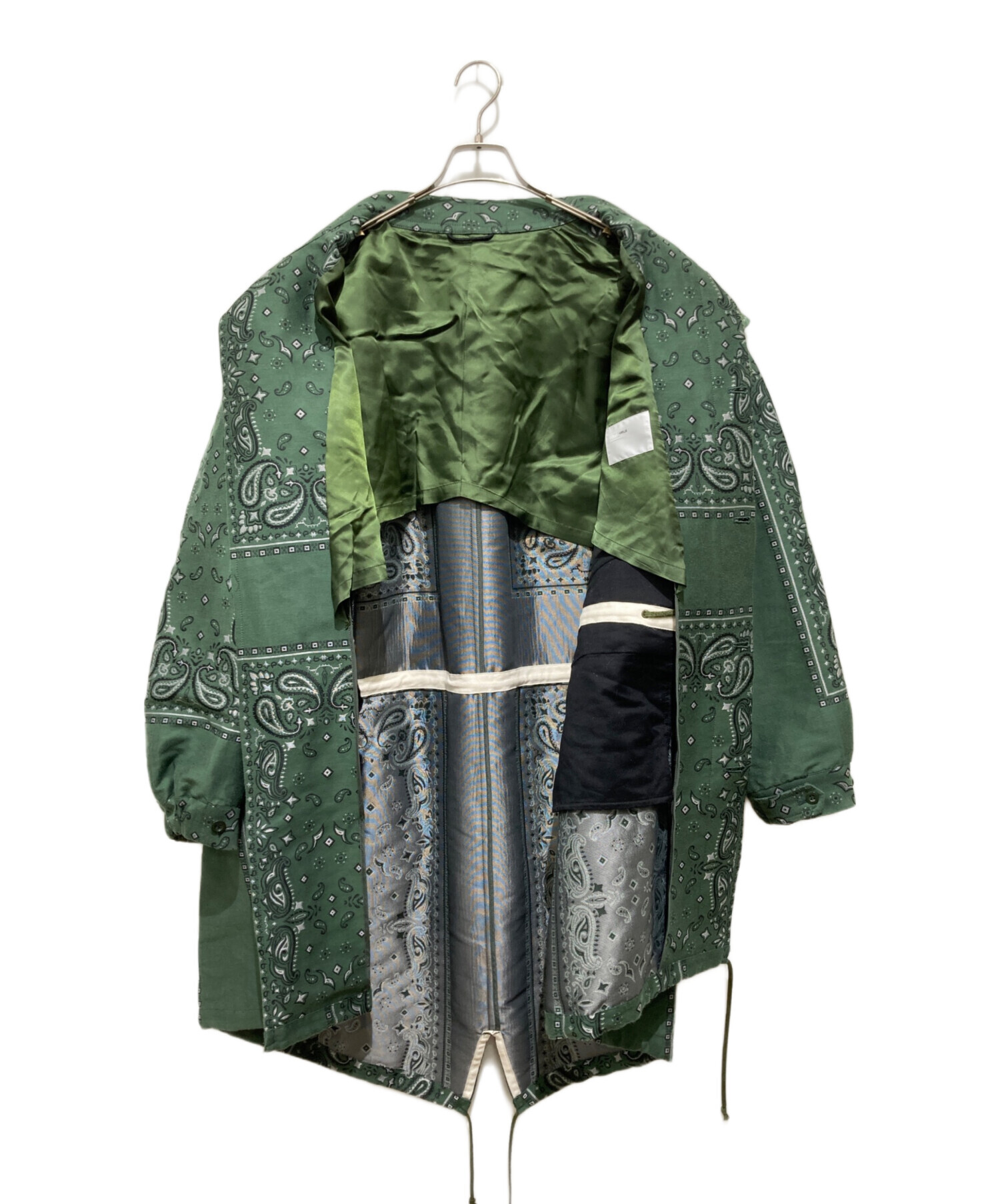 TOGA VIRILIS トーガビリリース　コート グリーン 中古・古着通販】TOGA VIRILIS (トーガ ビリリース) Paisley jacquard