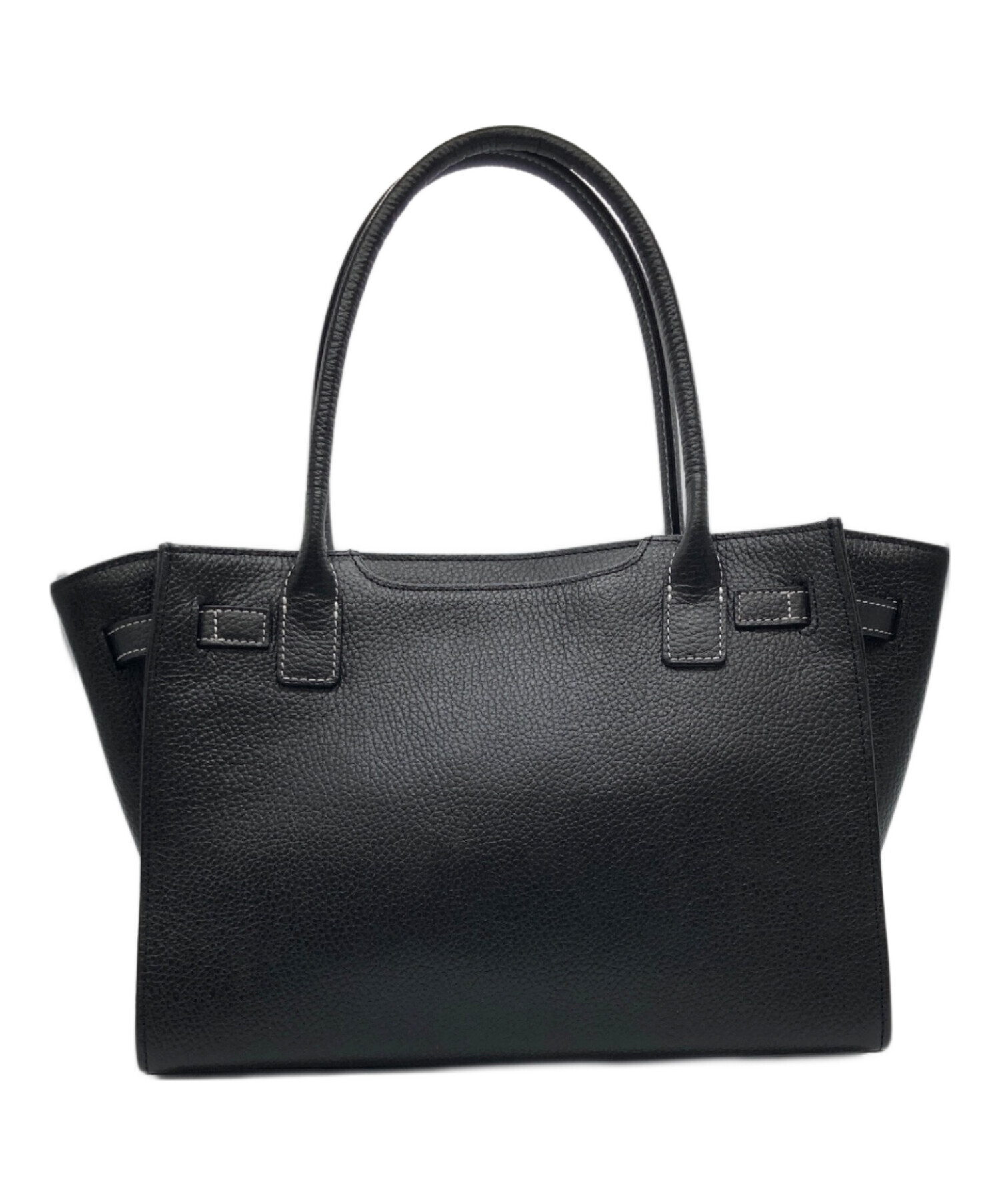 【未使用】傳濱野 デンハマノ ミーティア ハンドバッグ ブラック オールレザー 未使用級♪】傳濱野 ハマノ ミーティア ハンドバッグ カデナ