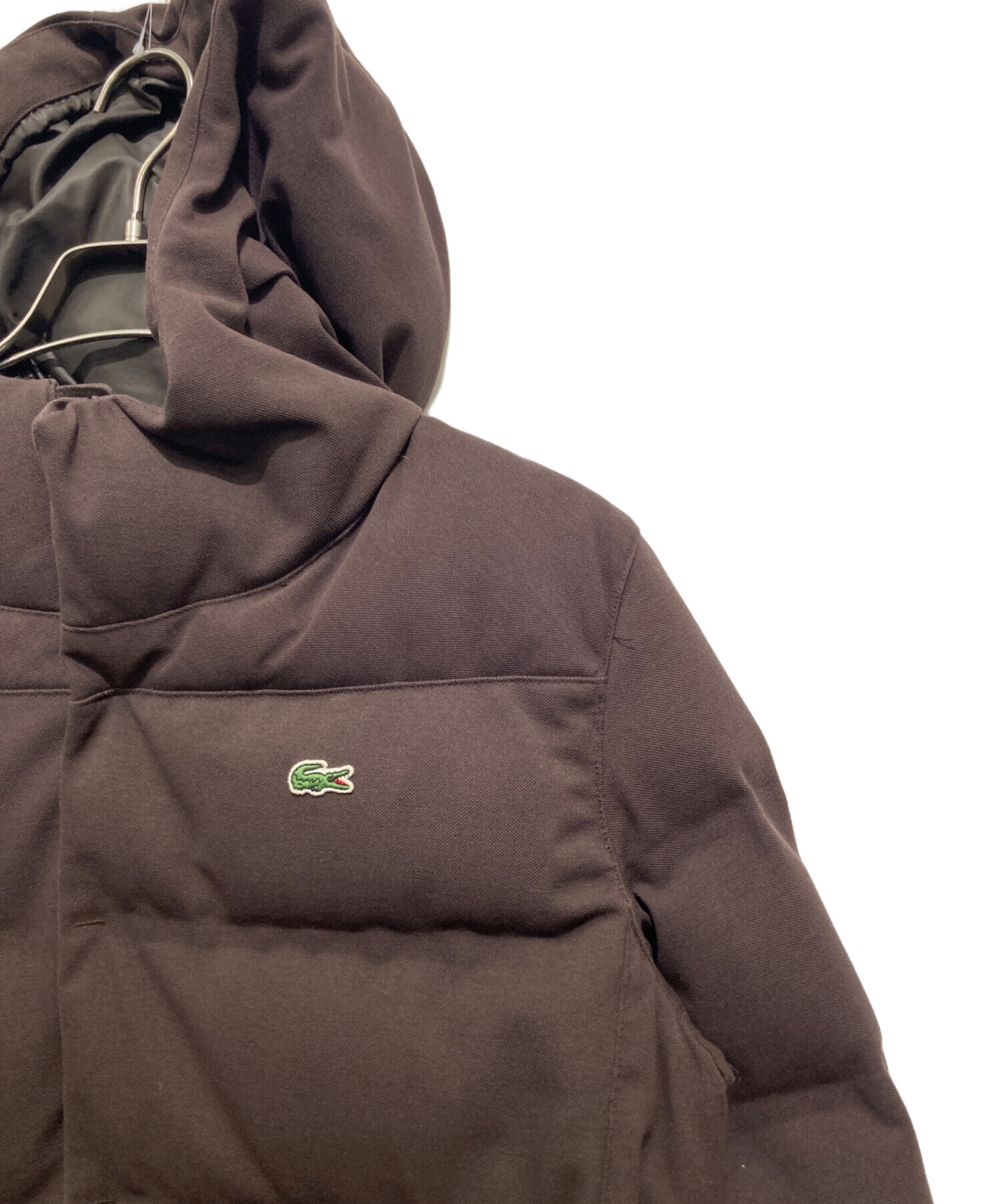 中古・古着通販】LACOSTE (ラコステ) ピケダウンジャケット ブラウン
