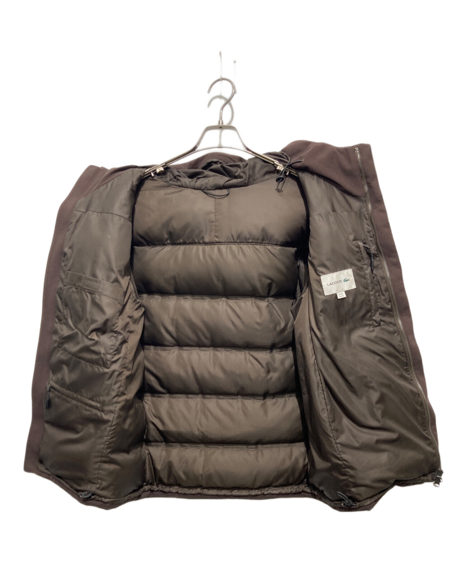 中古・古着通販】LACOSTE (ラコステ) ピケダウンジャケット ブラウン