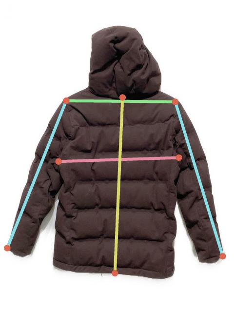 中古・古着通販】LACOSTE (ラコステ) ピケダウンジャケット ブラウン