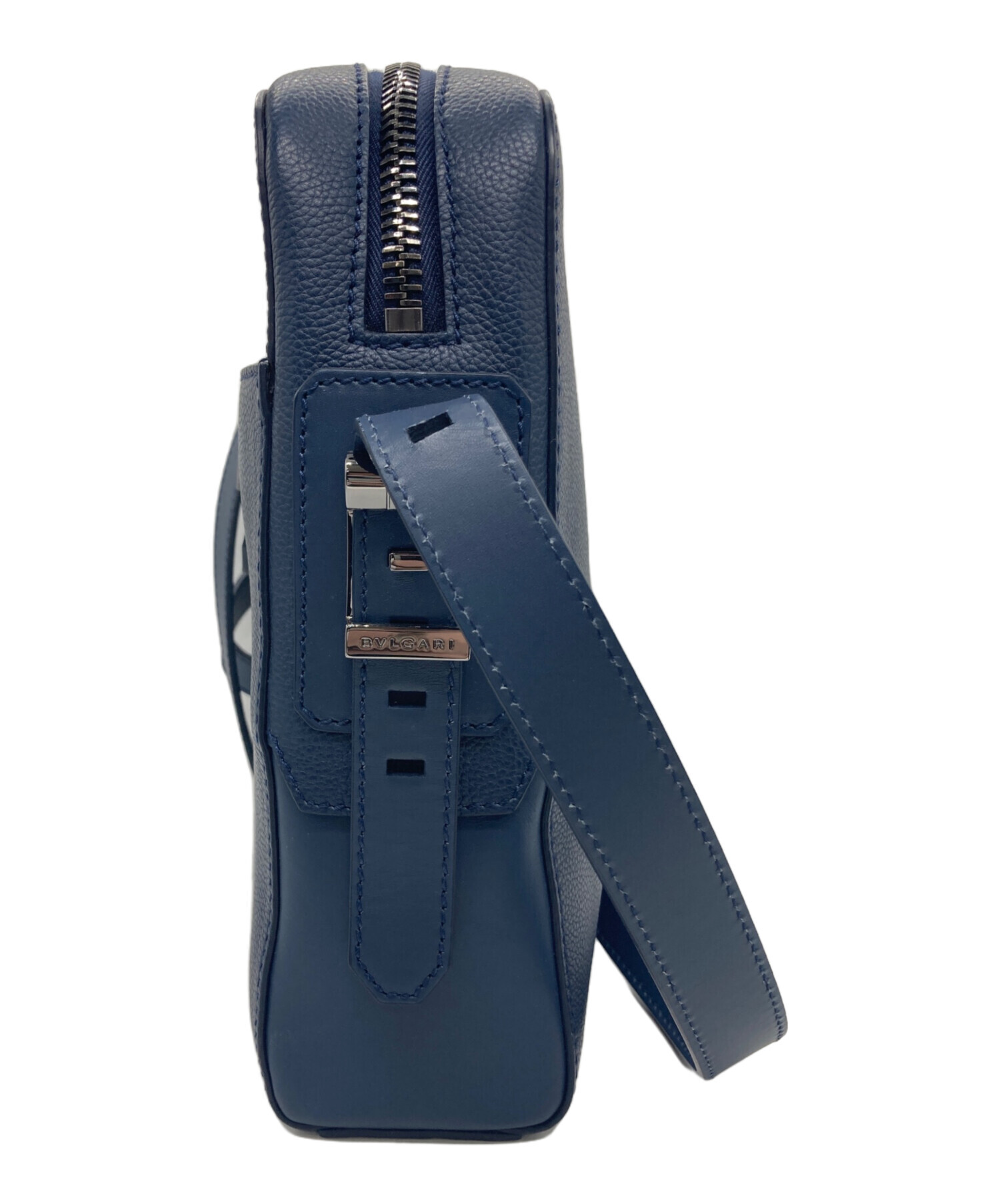 中古・古着通販】BVLGARI (ブルガリ) BVCKLEショルダーバッグ ネイビー