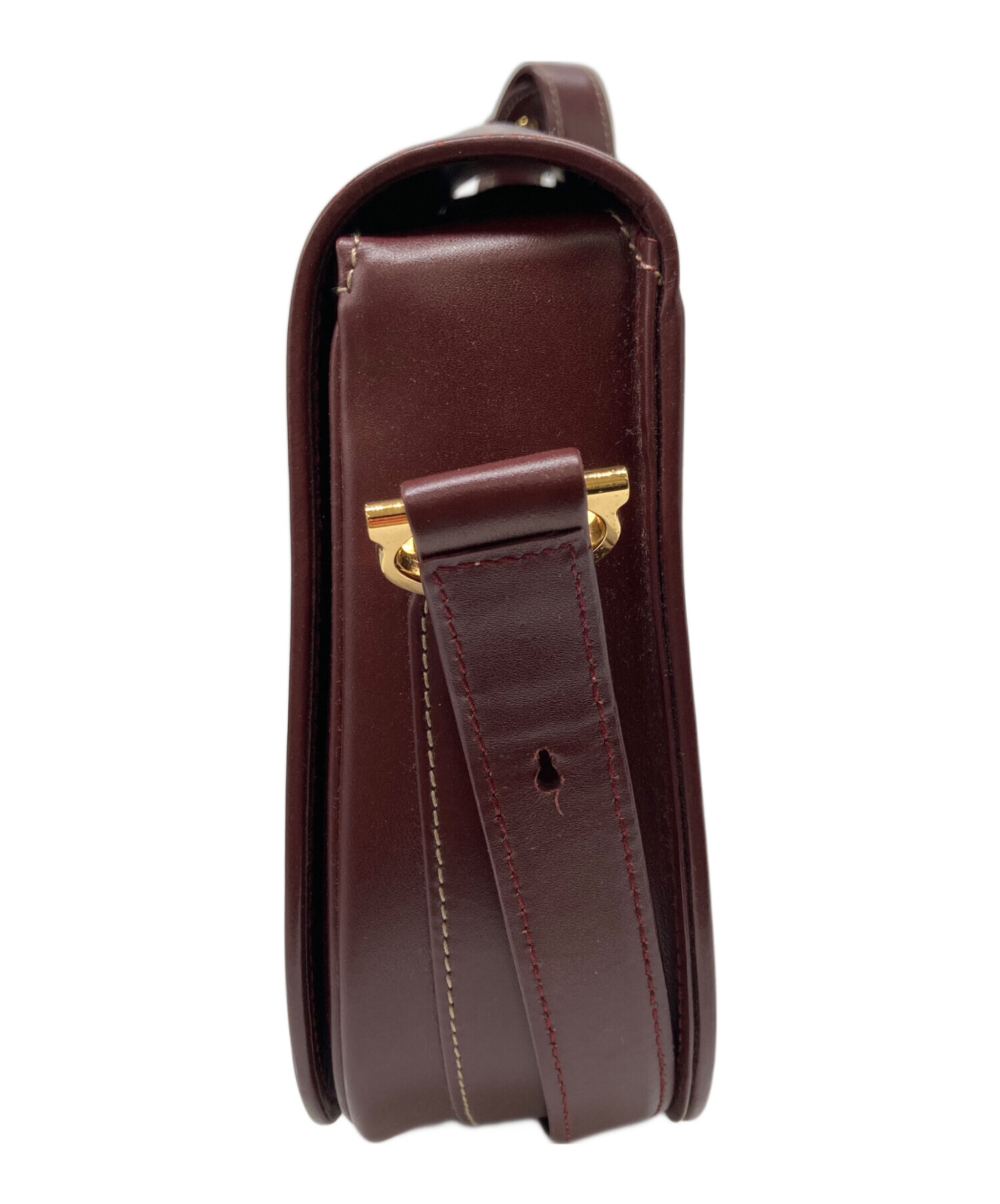 中古・古着通販】Cartier (カルティエ) ショルダーバッグ ワインレッド