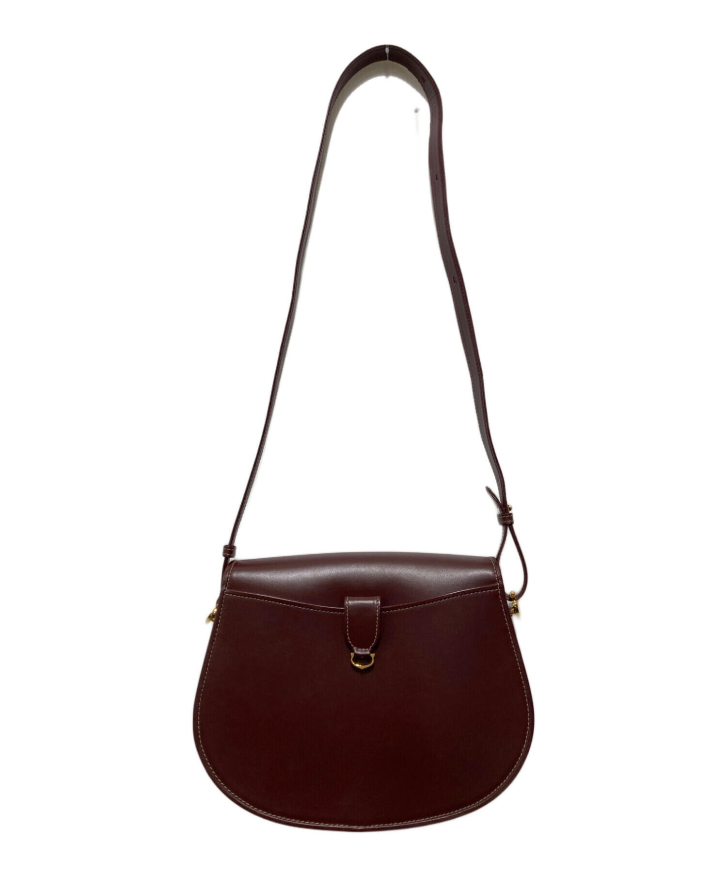 中古・古着通販】Cartier (カルティエ) ショルダーバッグ ワインレッド