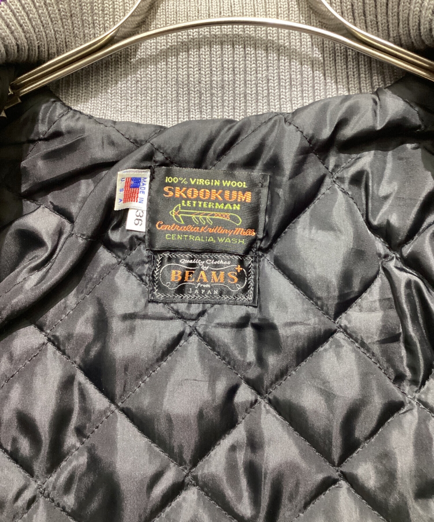 中古・古着通販】SKOOKUM (スクーカム) BEAMS (ビームス) レザー切替 