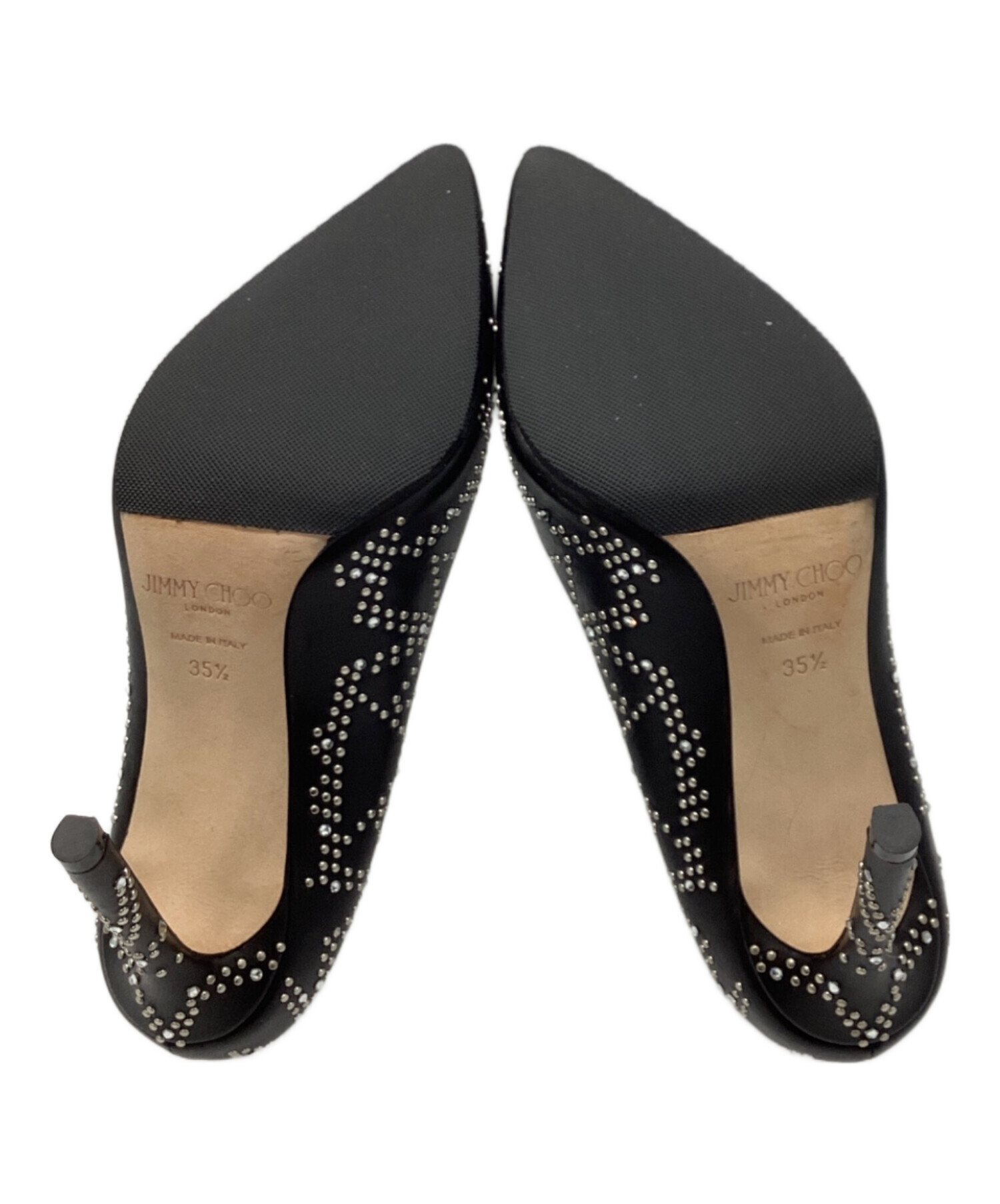 JIMMY CHOO スタッズ付きハイヒール 中古・古着通販】JIMMY CHOO (ジミーチュウ) スタッズハイヒール