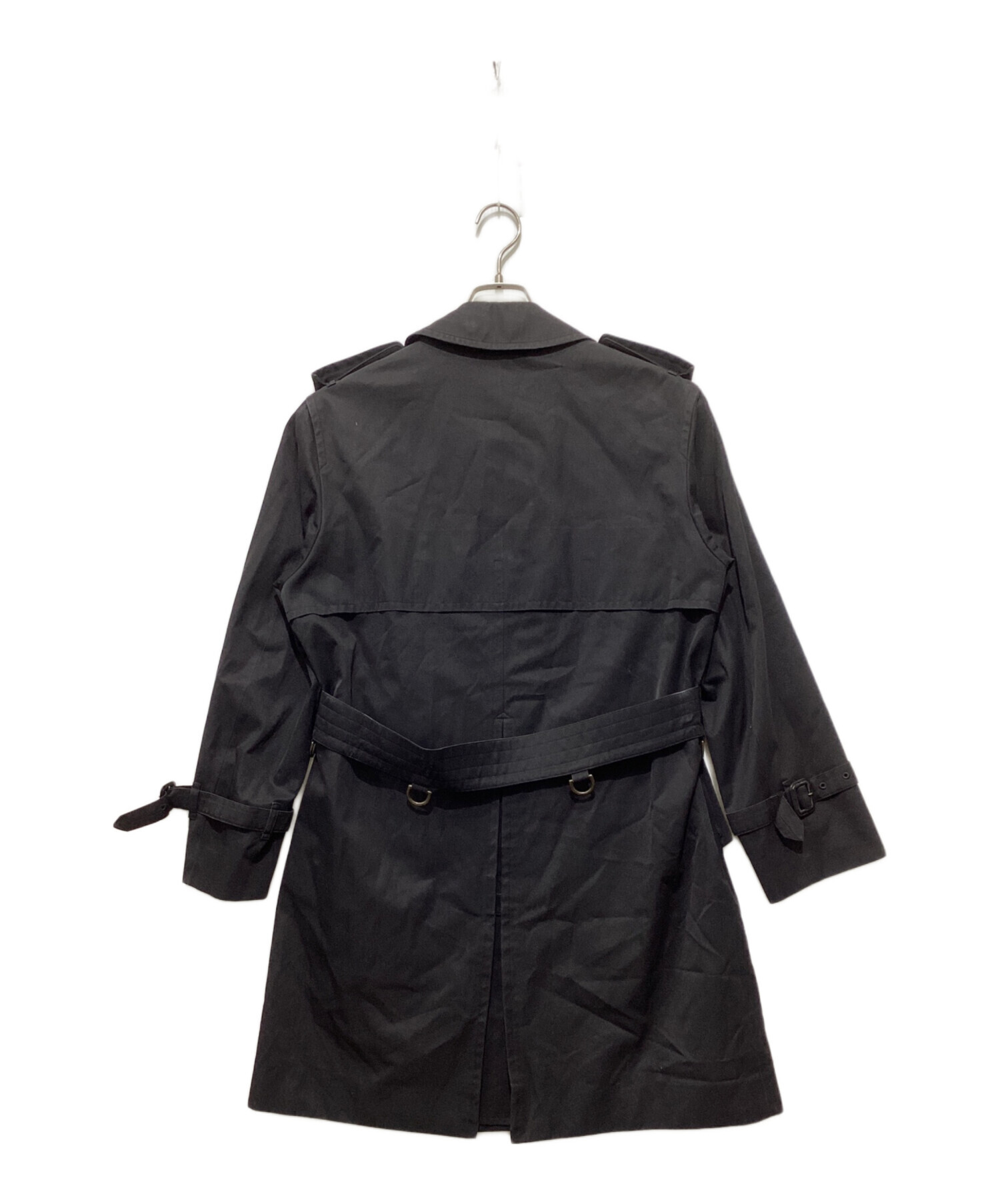 中古・古着通販】Aquascutum (アクアスキュータム) コート ブラック