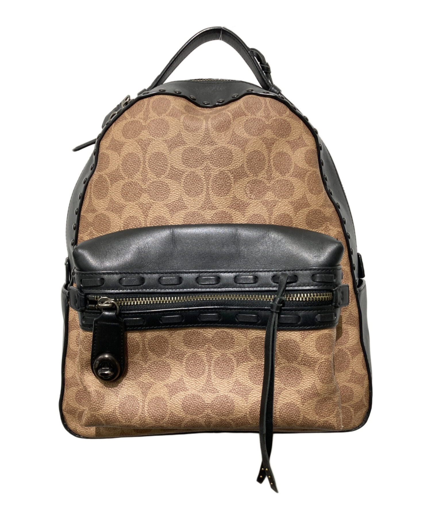 中古・古着通販】COACH (コーチ) リュック ブラウン×ブラック