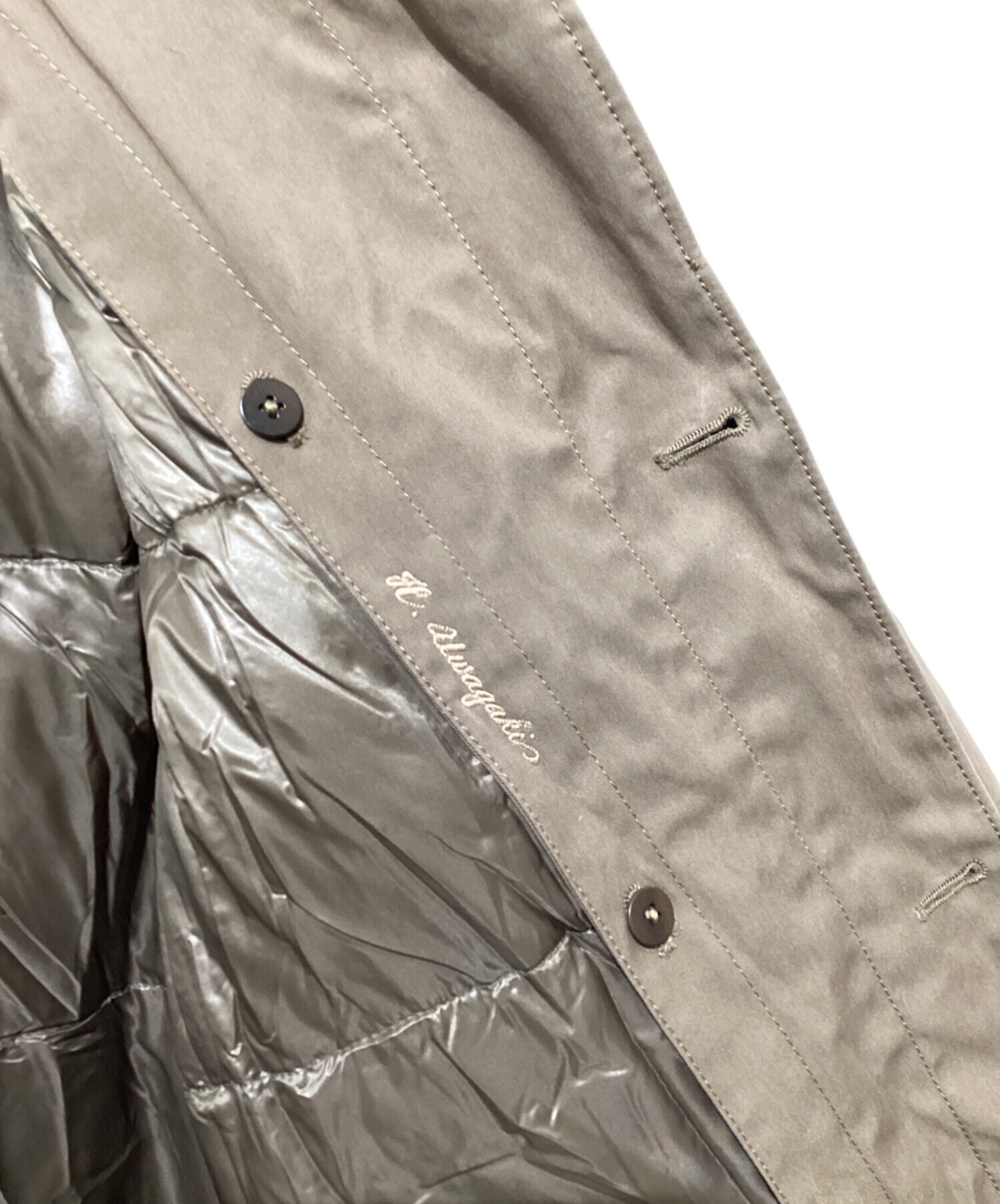 中古・古着通販】HERNO (ヘルノ) ダウンライナー付コート ブラウン