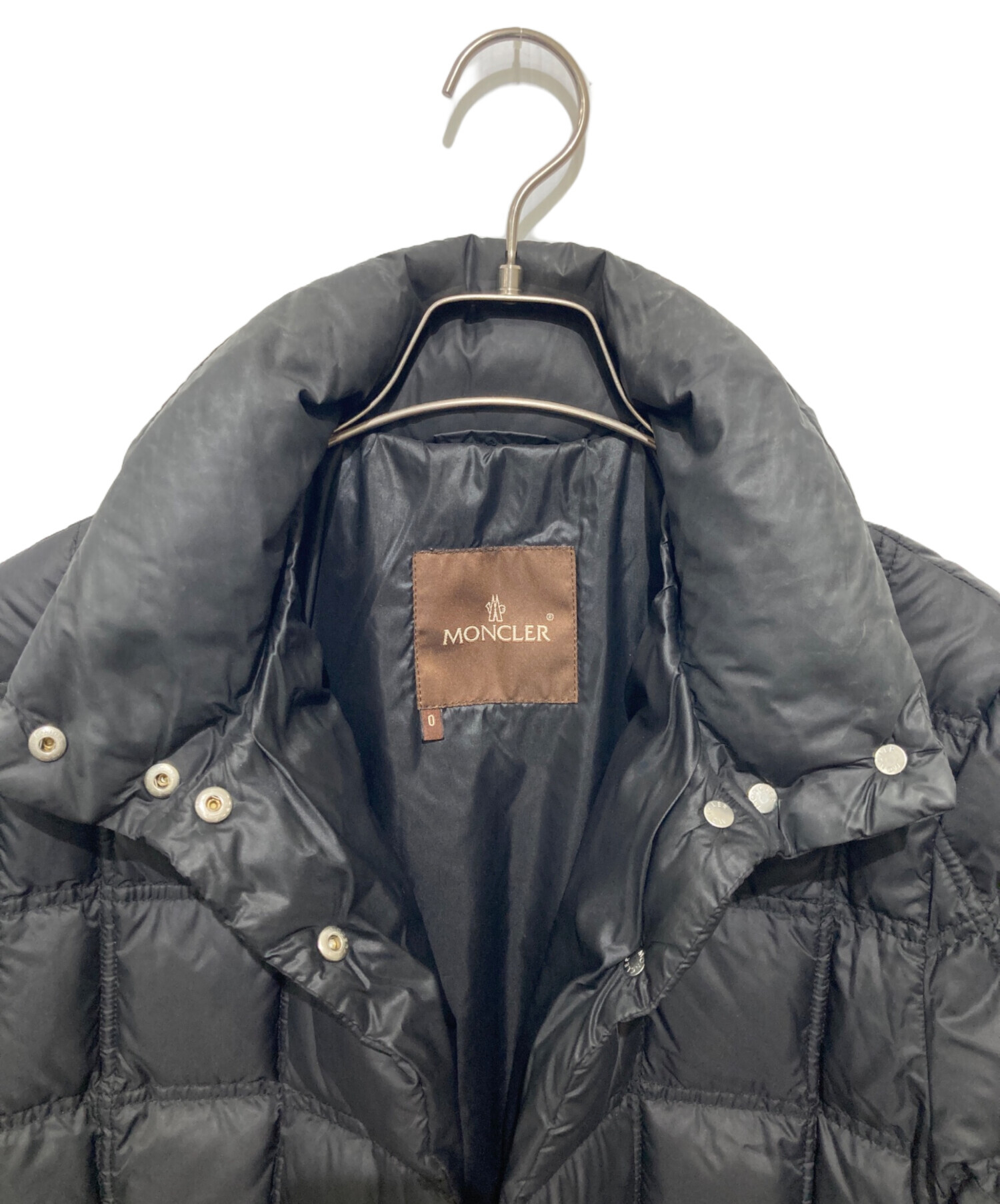 中古・古着通販】MONCLER (モンクレール) ダウンコート ブラック 