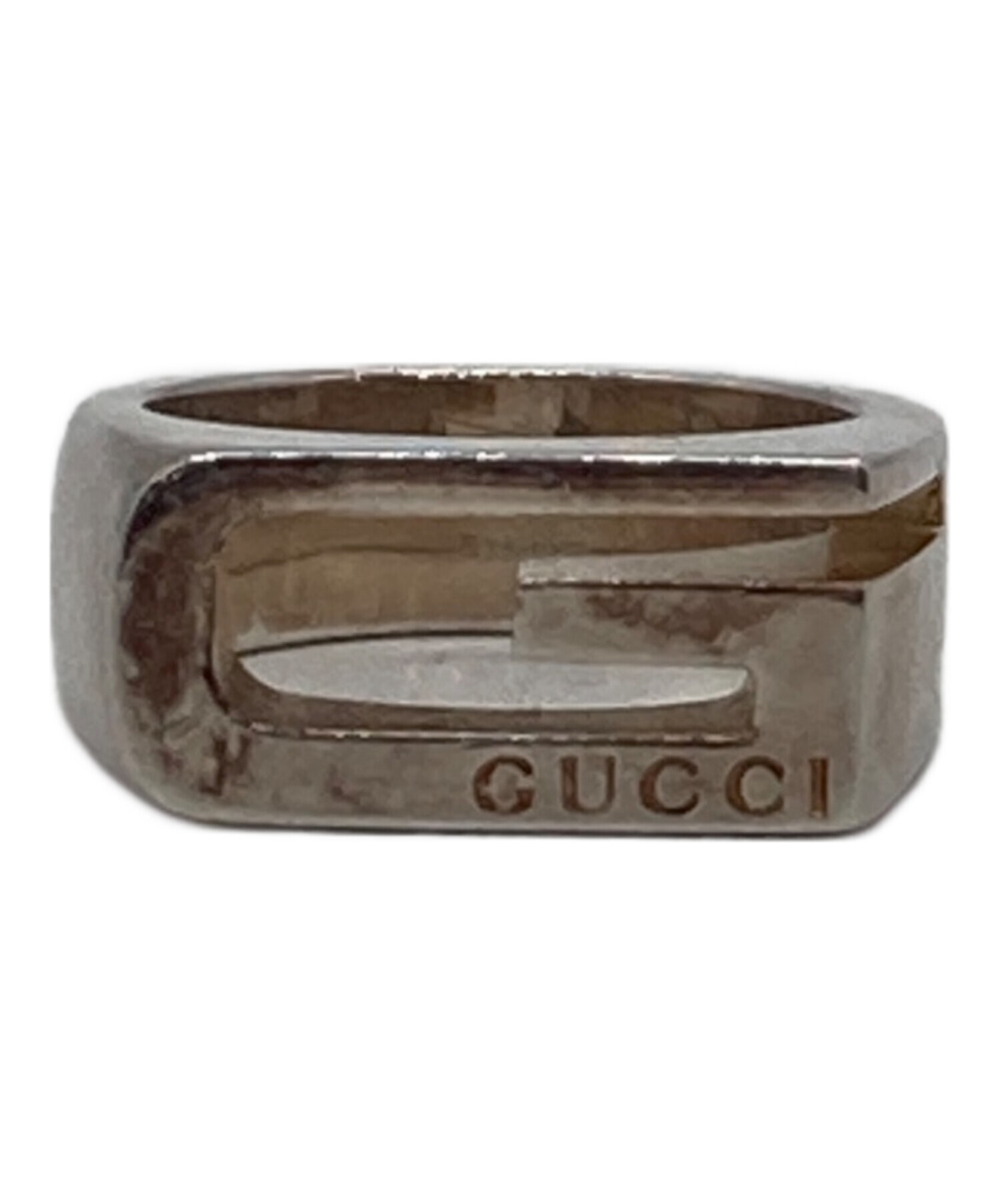 中古・古着通販】GUCCI (グッチ) Gロゴシルバーリング サイズ:10号 