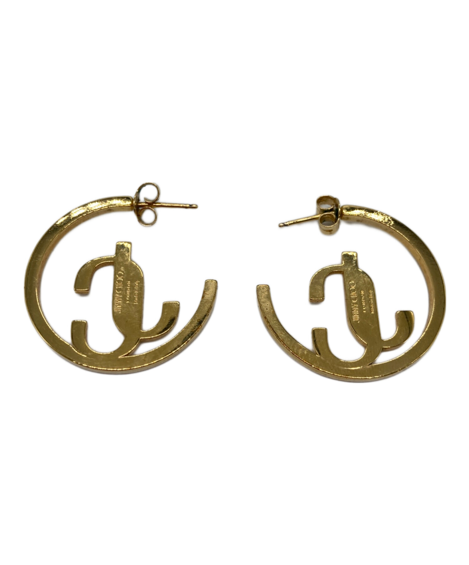 中古・古着通販】JIMMY CHOO (ジミーチュウ) JCロゴ付き Gold 中古・古着通販】JIMMY CHOO (ジミーチュウ) JCロゴ付き Gold