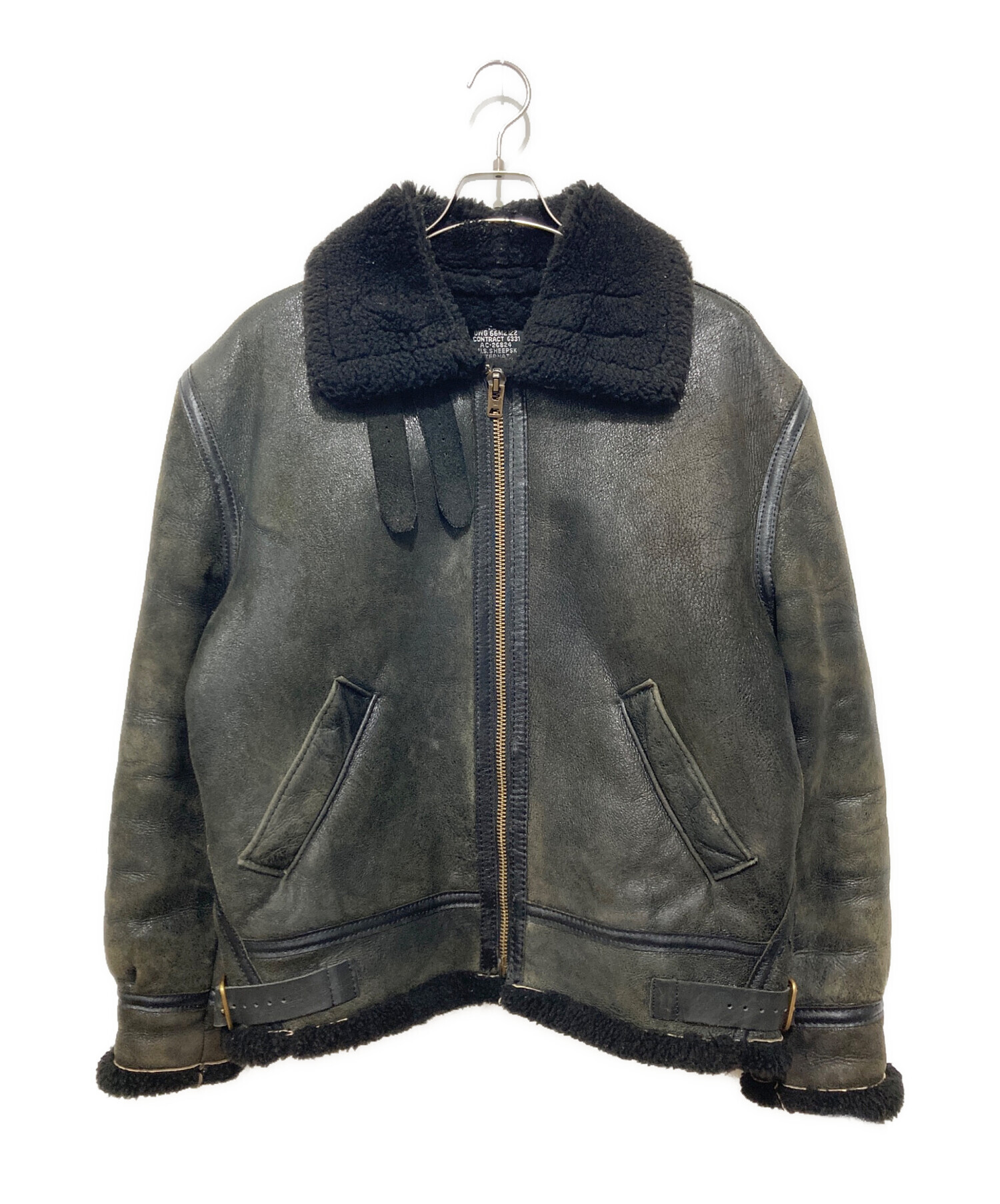 中古・古着通販】US SHEEPSKIN (USシープスキン) オイルドB3フライド