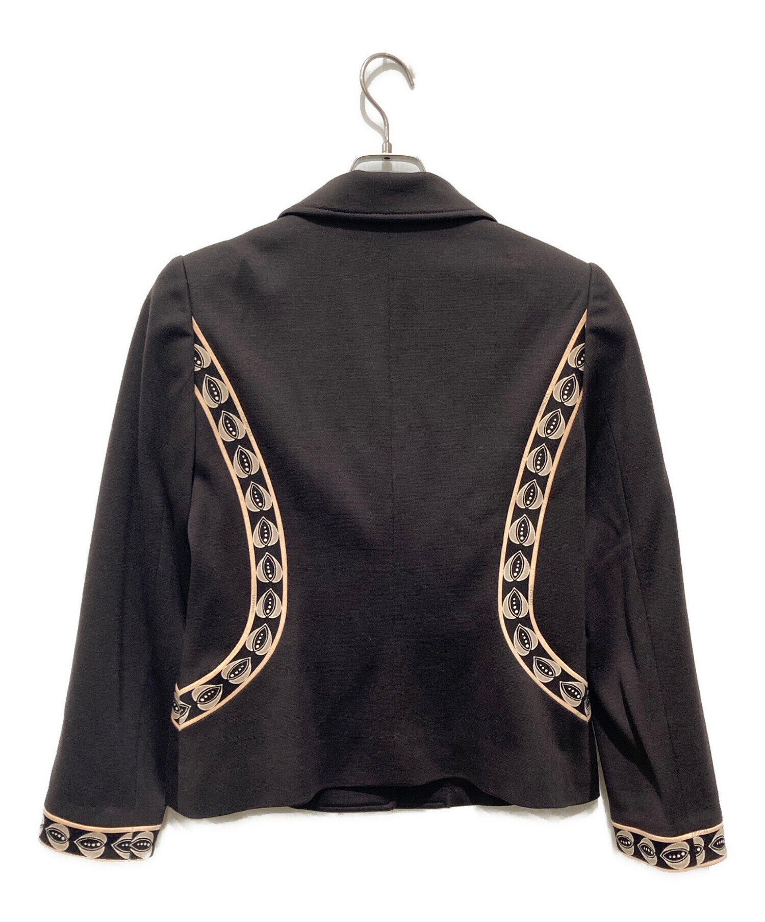 LEONARD　ブラック テーラードジャケット LEONARD ブラック テーラードジャケット カットソーセット LEONARD