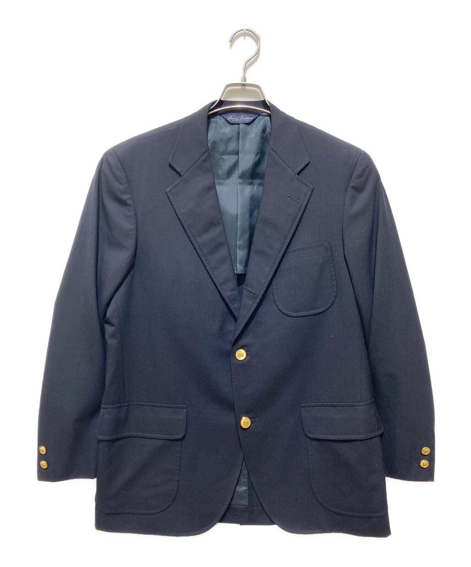 【新品未使用】ブルックスブラザーズ 紺ブレザー ジャケット 2金釦 40REG Brooks Brothers ブルックスブラザーズ シングル 2釦 金ボタン
