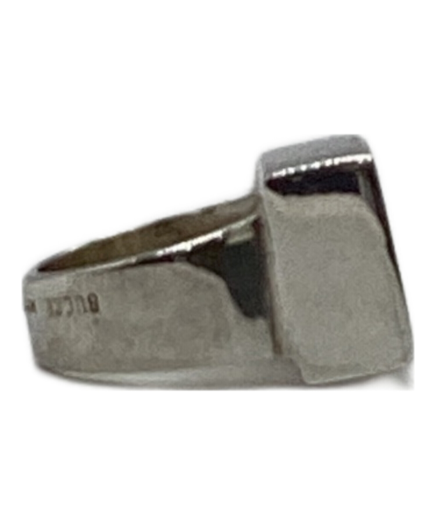 中古・古着通販】GUCCI (グッチ) スクエアシグネットリング シルバー