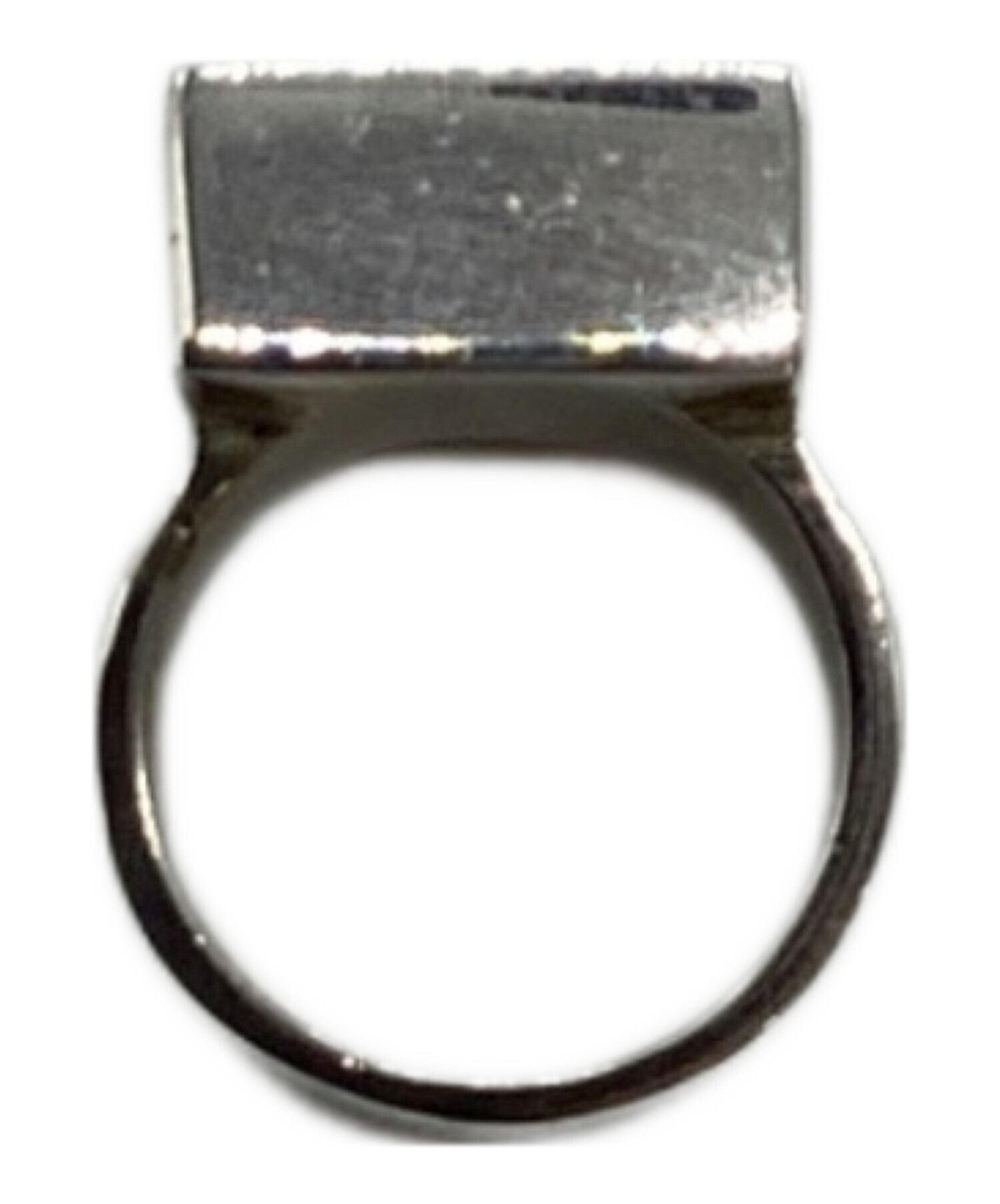 中古・古着通販】GUCCI (グッチ) スクエアシグネットリング シルバー