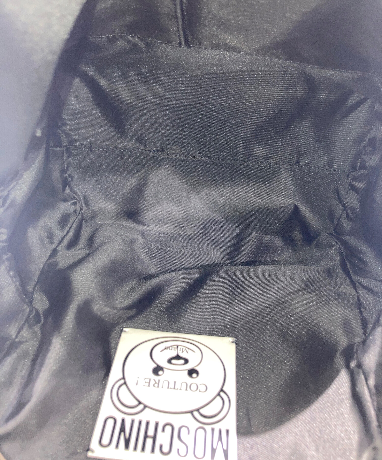 中古・古着通販】MOSCHINO (モスキーノ) テディベア リュック ブラック